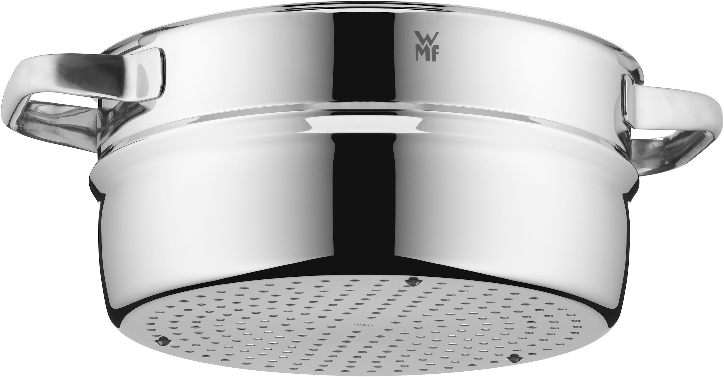 WMF Dampfgareinsatz "Compact Cuisine", 24cm, grau, Topfeinsätze, stapelbar, wärmereduzierende Hohlgriffe, spülmaschinengeeignet