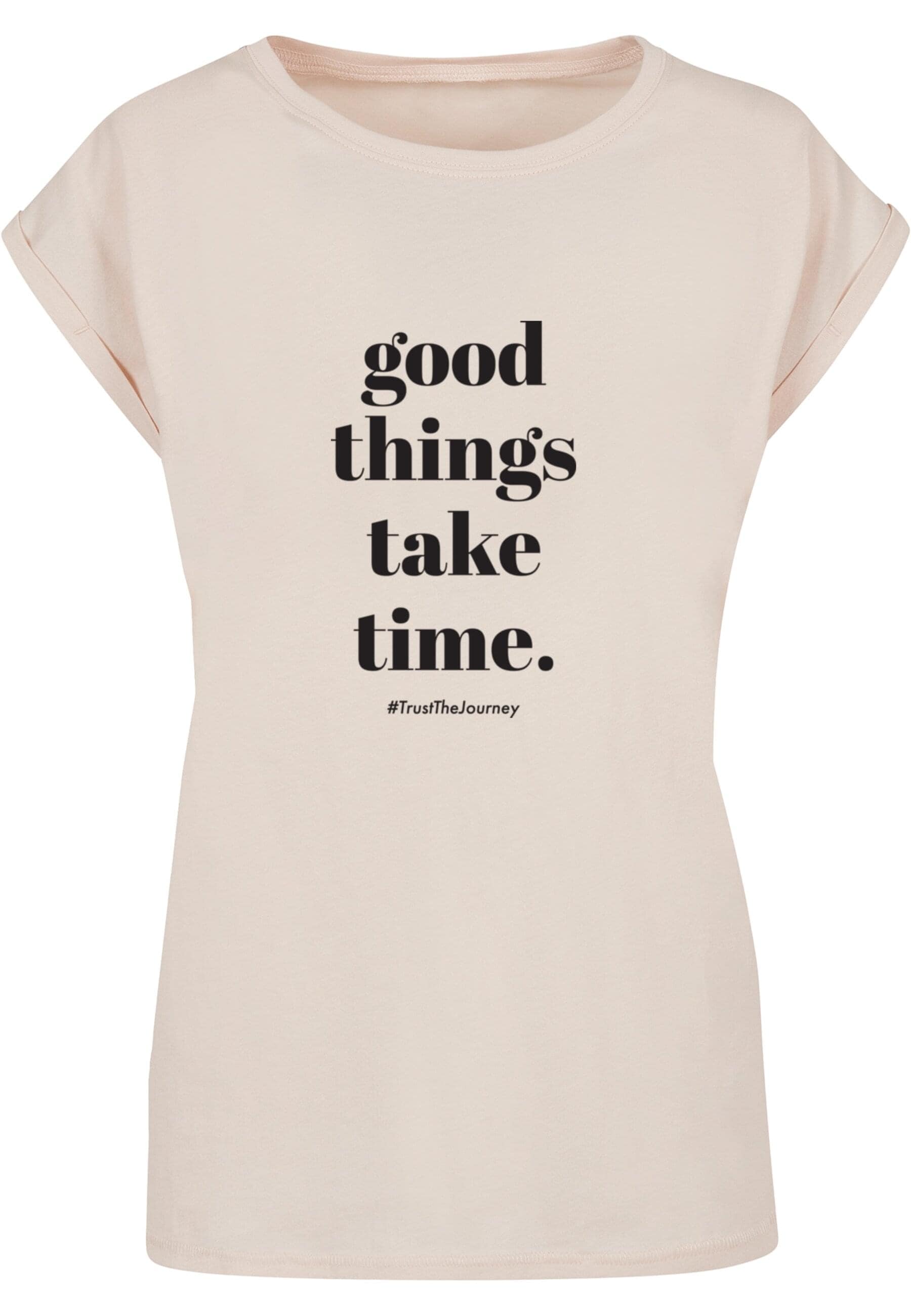 Merchcode T-Shirt "Merchcode Damen Ladies Good Things Take Time T-Shirt", ( günstig online kaufen