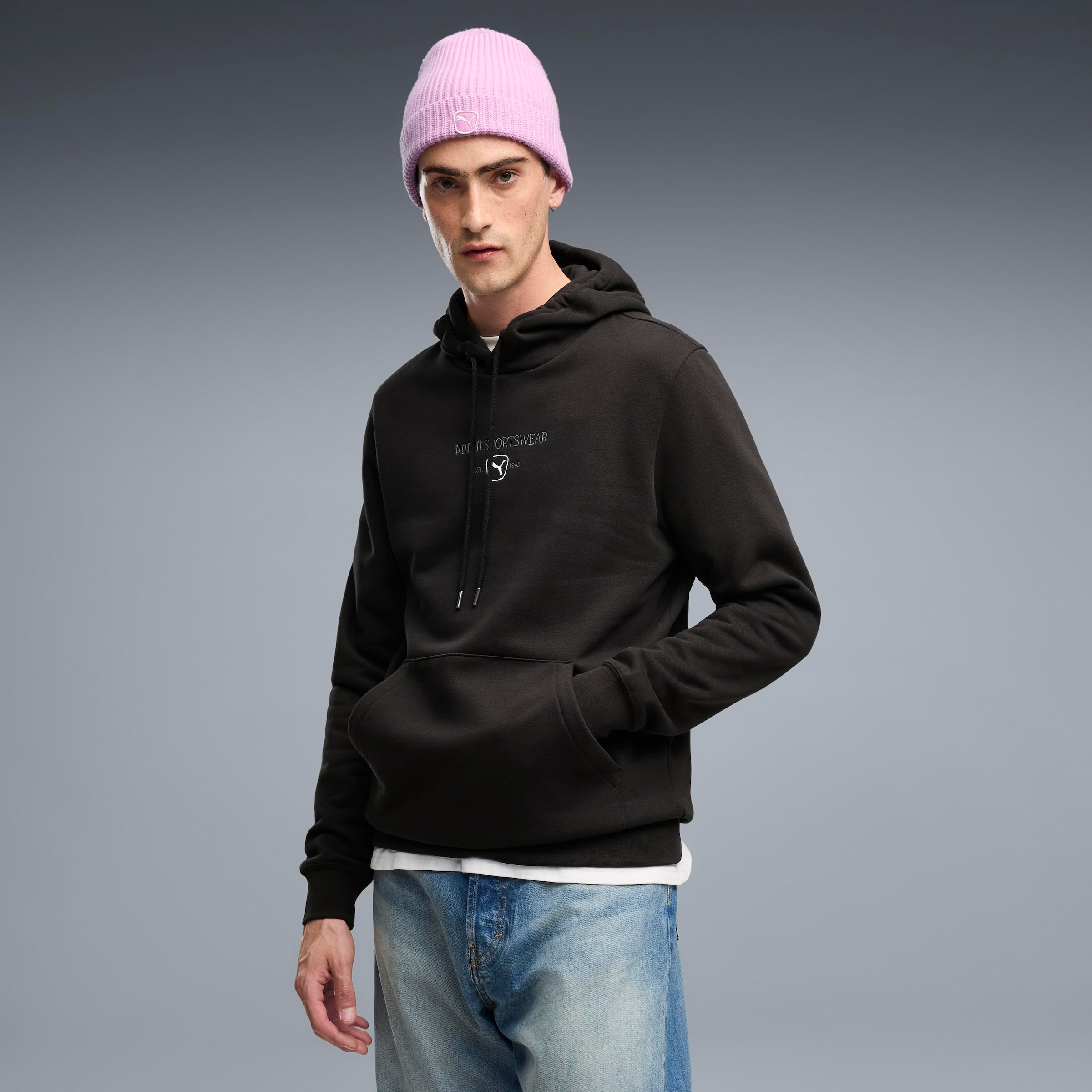 PUMA Kapuzensweatshirt »CLASS GRAPHIC HOODIE FL«, mit Kängurutasche, unifarben, in normaler Länge, Regular Fit
