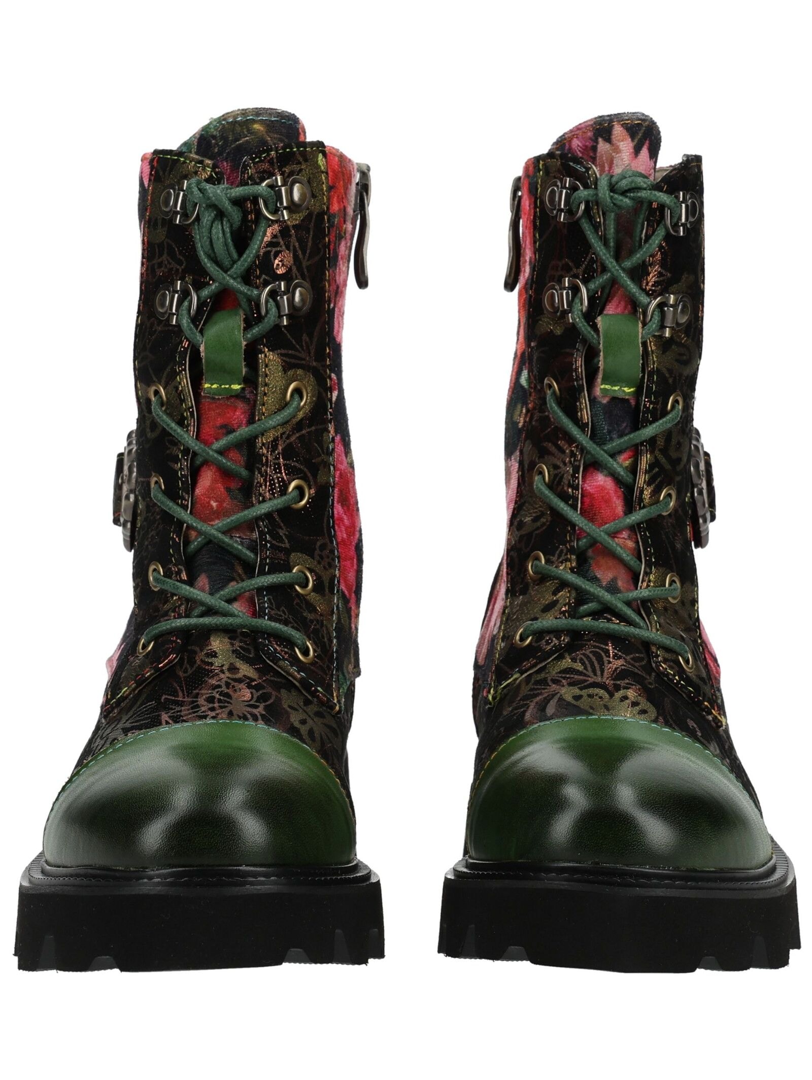 LAURA VITA Schnürstiefelette »LAURA VITA Stiefelette Lederimitat/Textil«