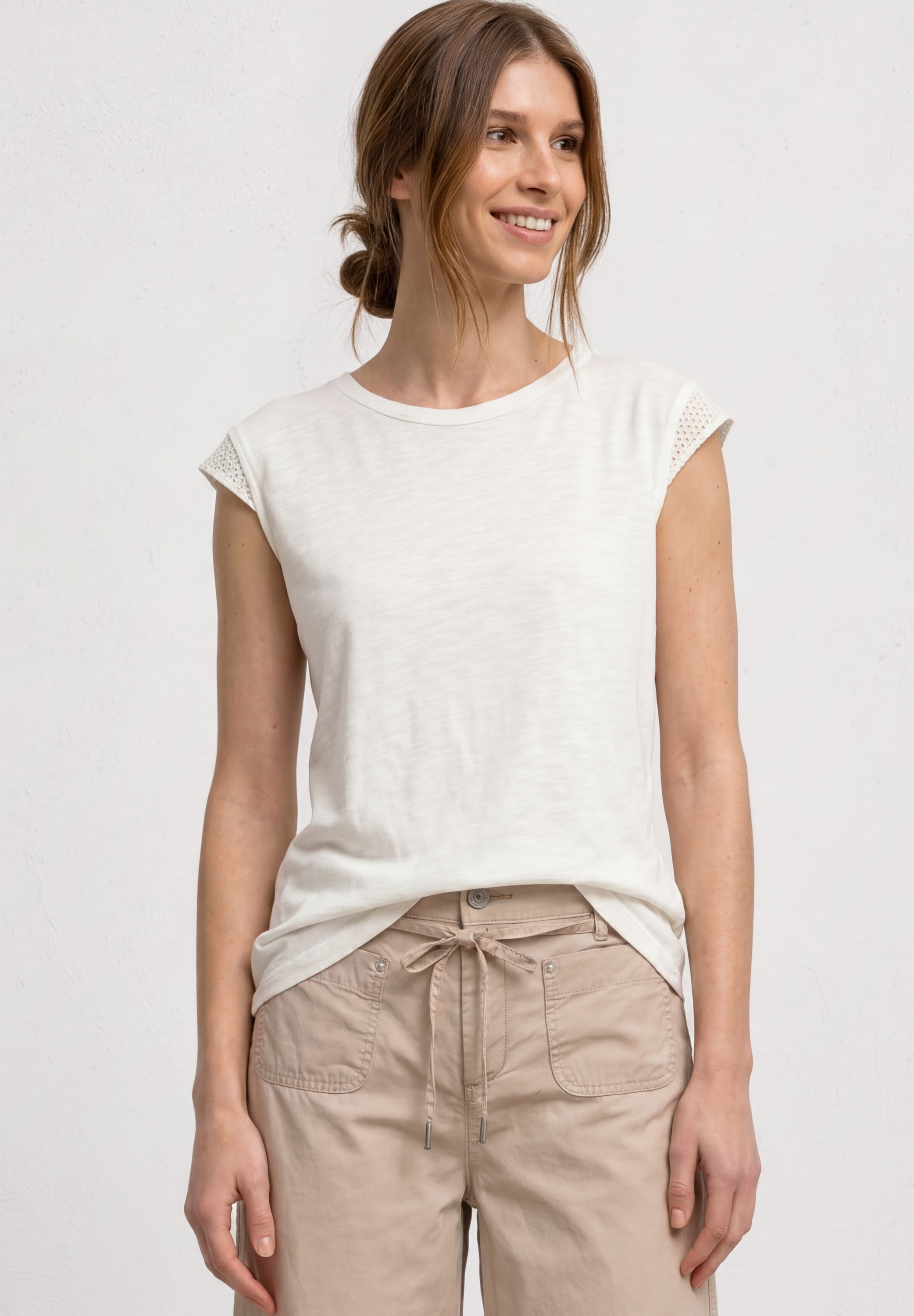 STREET ONE T-Shirt mit Rundhalsausschnitt