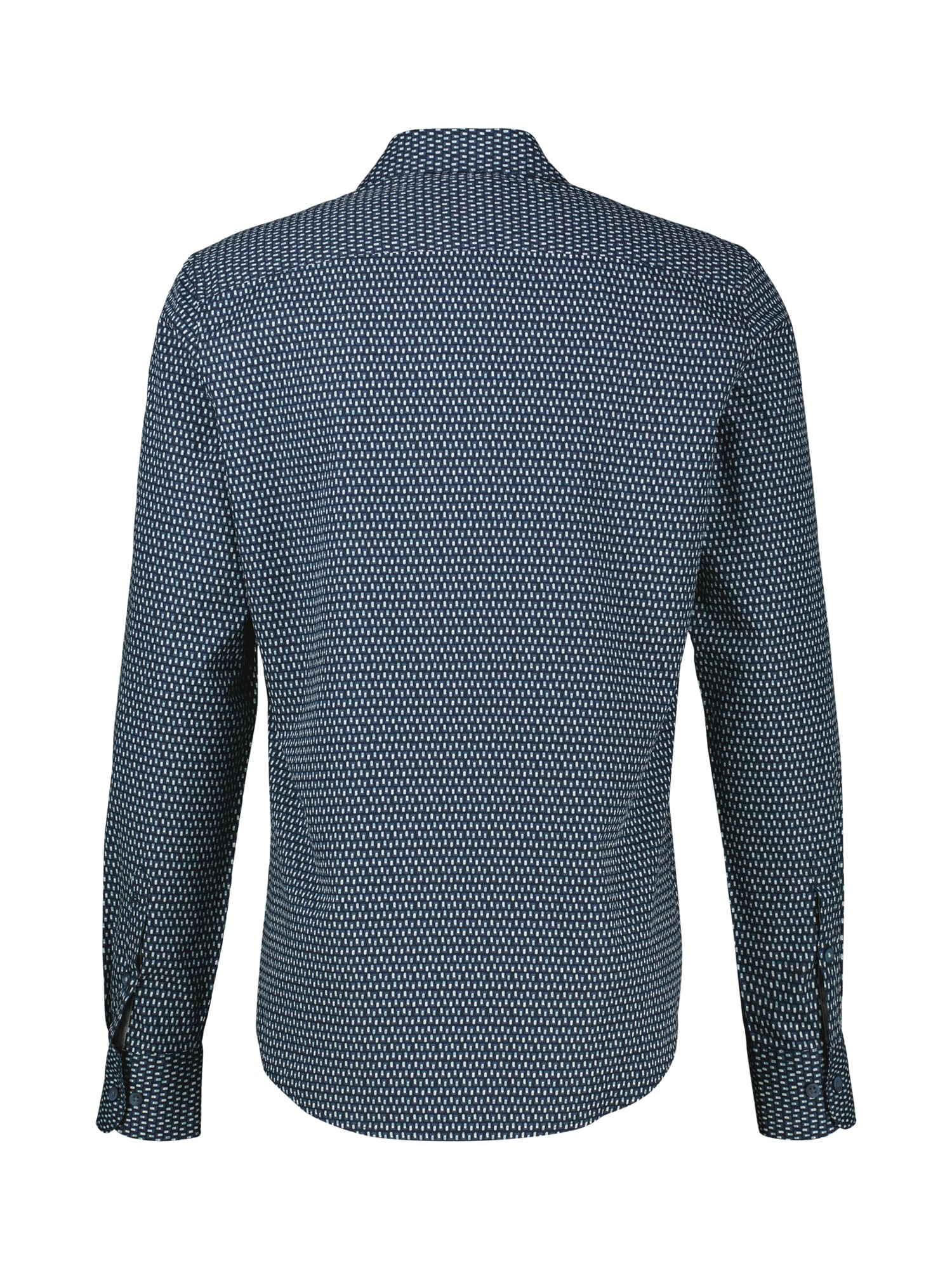 LERROS Langarmhemd »Sportliches Herrenhemd mit modernem Minimalprint-Design«