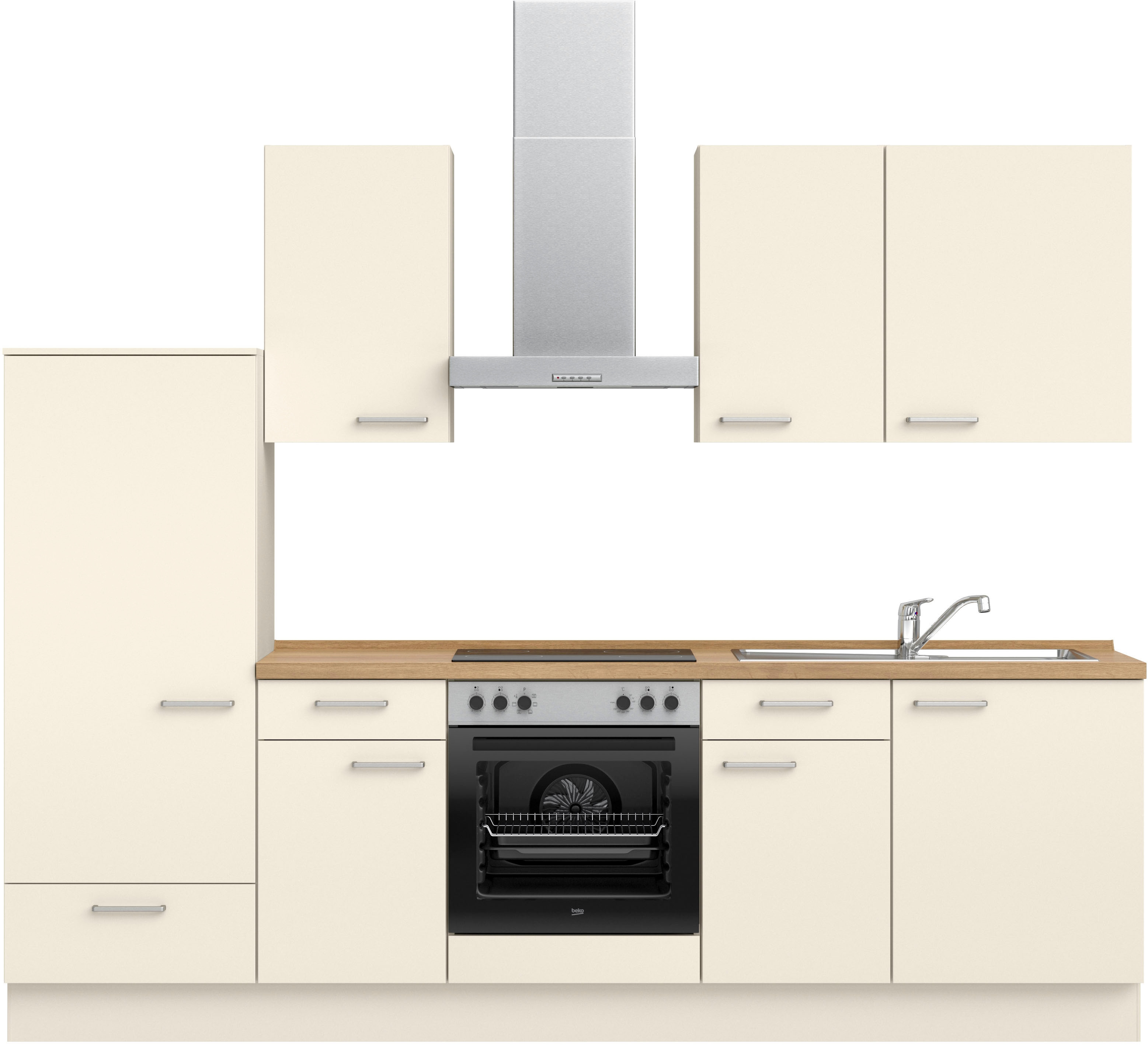 nobilia ""Touch I", NEU: individuell anpassbar mit gratis Profi-Beratung" vormontiert, Breite 270 cm, Ausrichtung wählbar, wahlw. mit E-Geräten