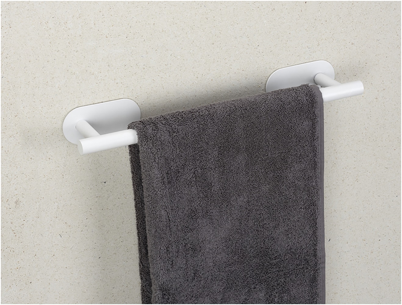 WENKO Handtuchstange »Turbo-Loc® Modell Uno Orea«, aus Edelstahl, Befestigen ohne Bohren, 40 cm