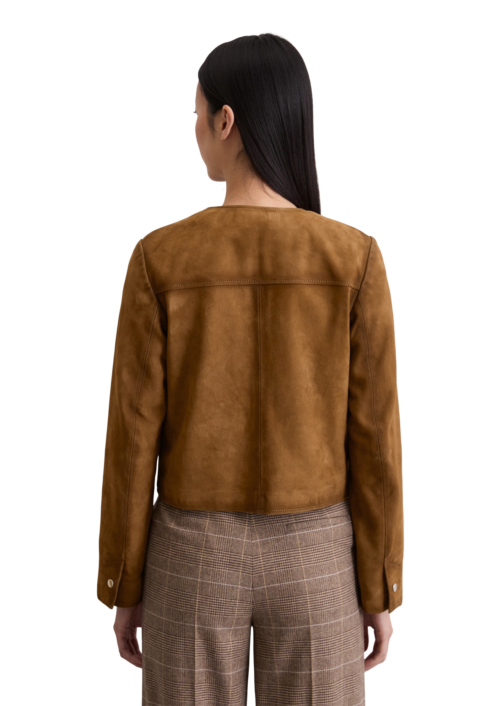 Marc O'Polo Lederjacke »aus softem Ziegen-Veloursleder«