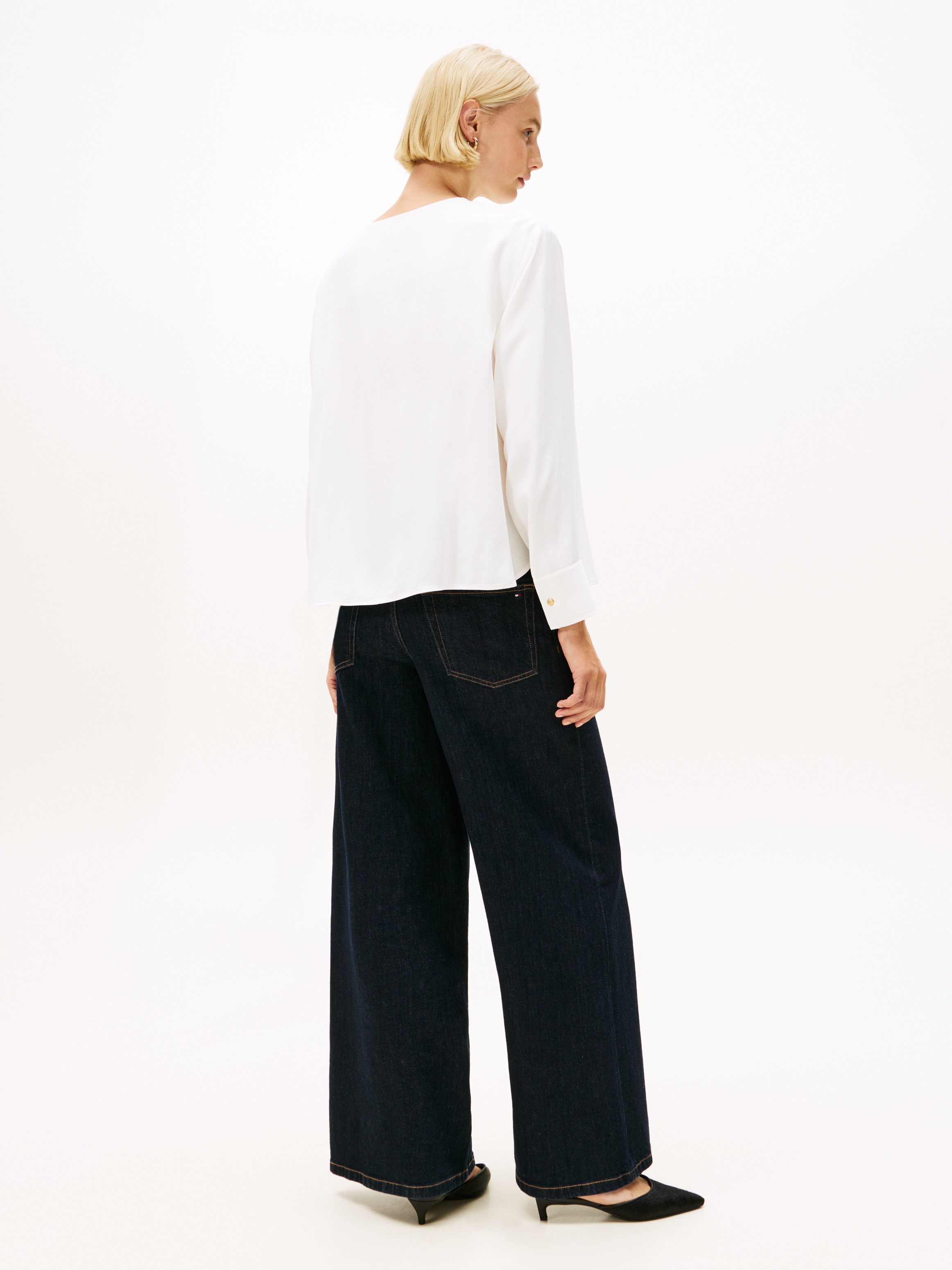 Tommy Hilfiger Shirtbluse »SOFT VIS LS RELAXED BLOUSE«