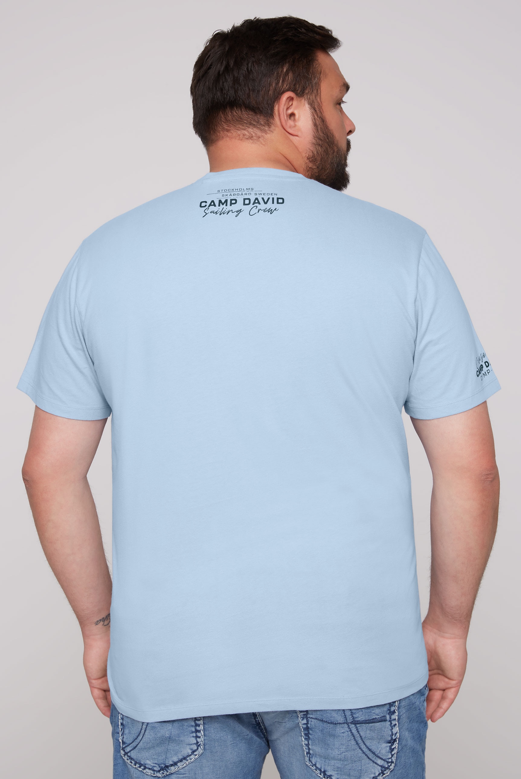 CAMP DAVID V-Shirt, mit maritimen Prints günstig online kaufen