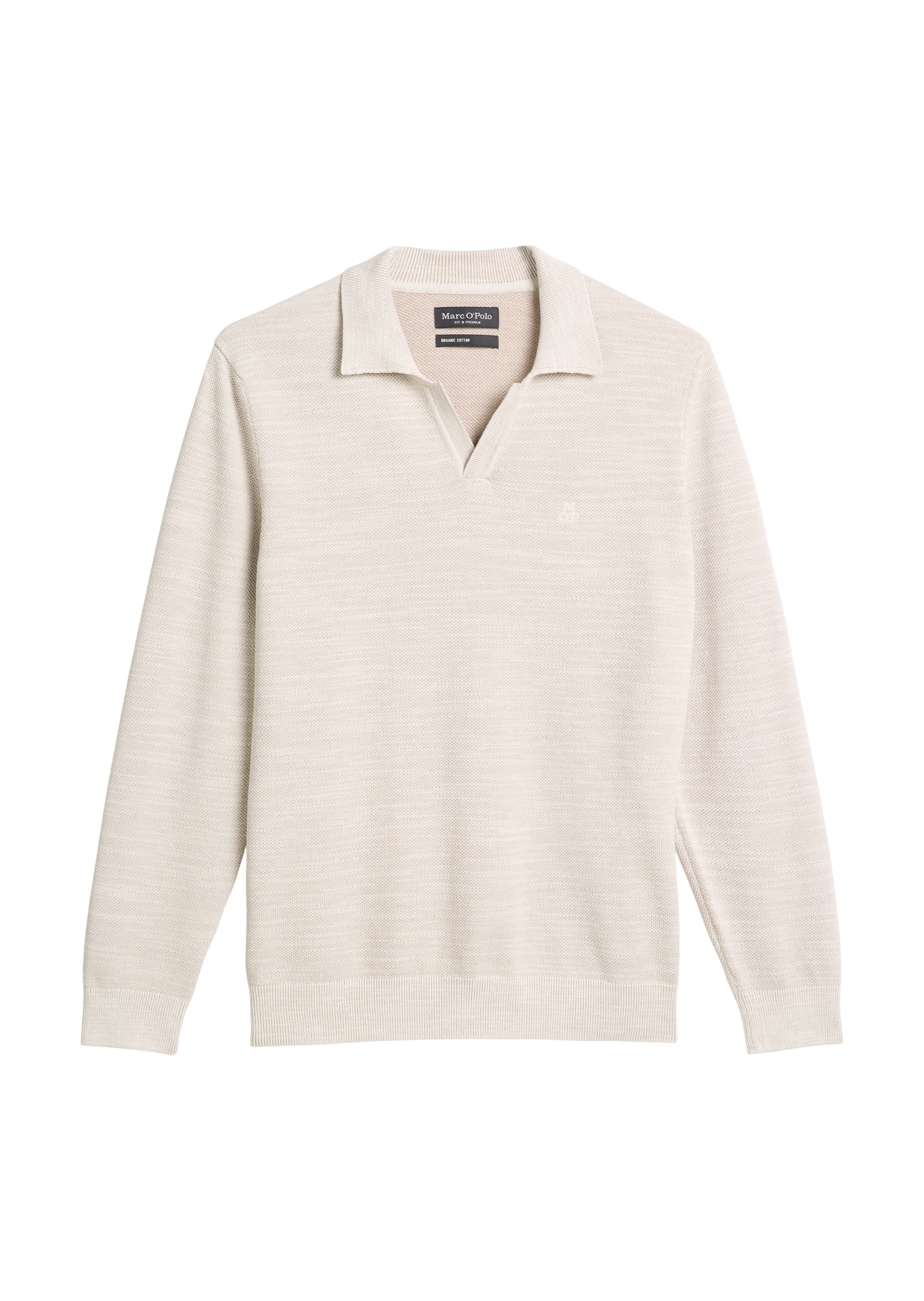 Marc O'Polo Strickpullover »aus Bio-Baumwoll-Piqué«