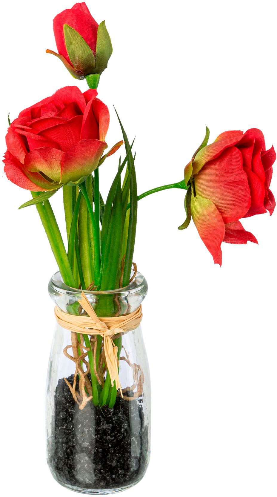 Creativ green Kunstblume »Rosen im Glas«