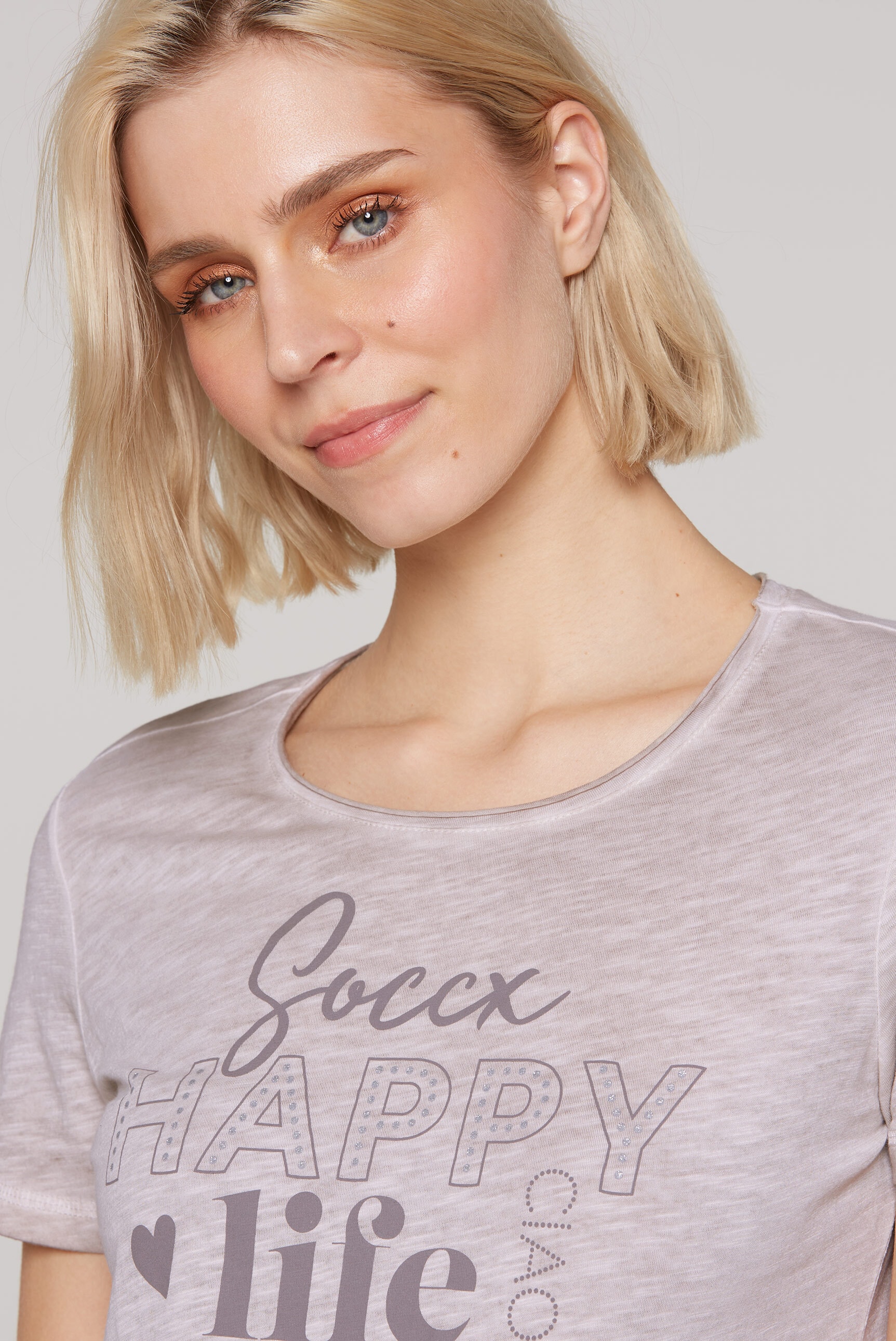 SOCCX Rundhalsshirt, aus Baumwolle