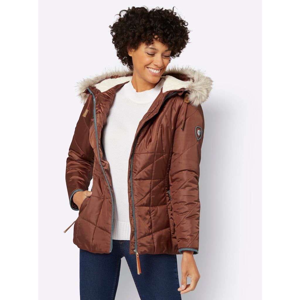 Casual Looks Steppjacke, mit Kapuze