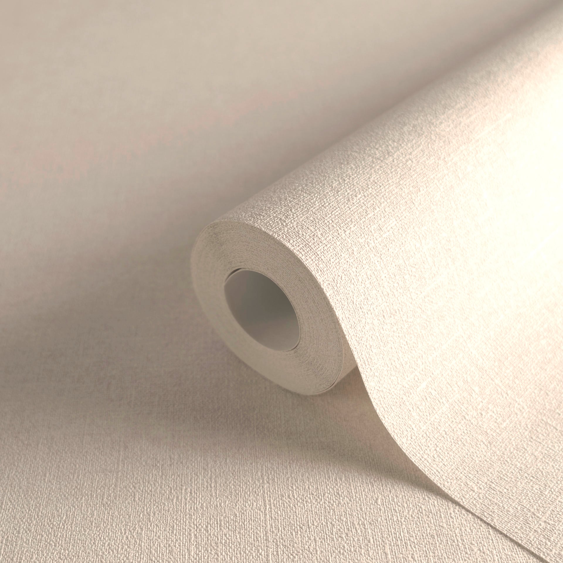 s.Oliver Vliestapete »Uni Tapete mit feiner Leinenoptik, Farbe Creme Weiß« uni strukturiert Wandtapete in Textil-Optik für Wohnzimmer, Schlafzimmer