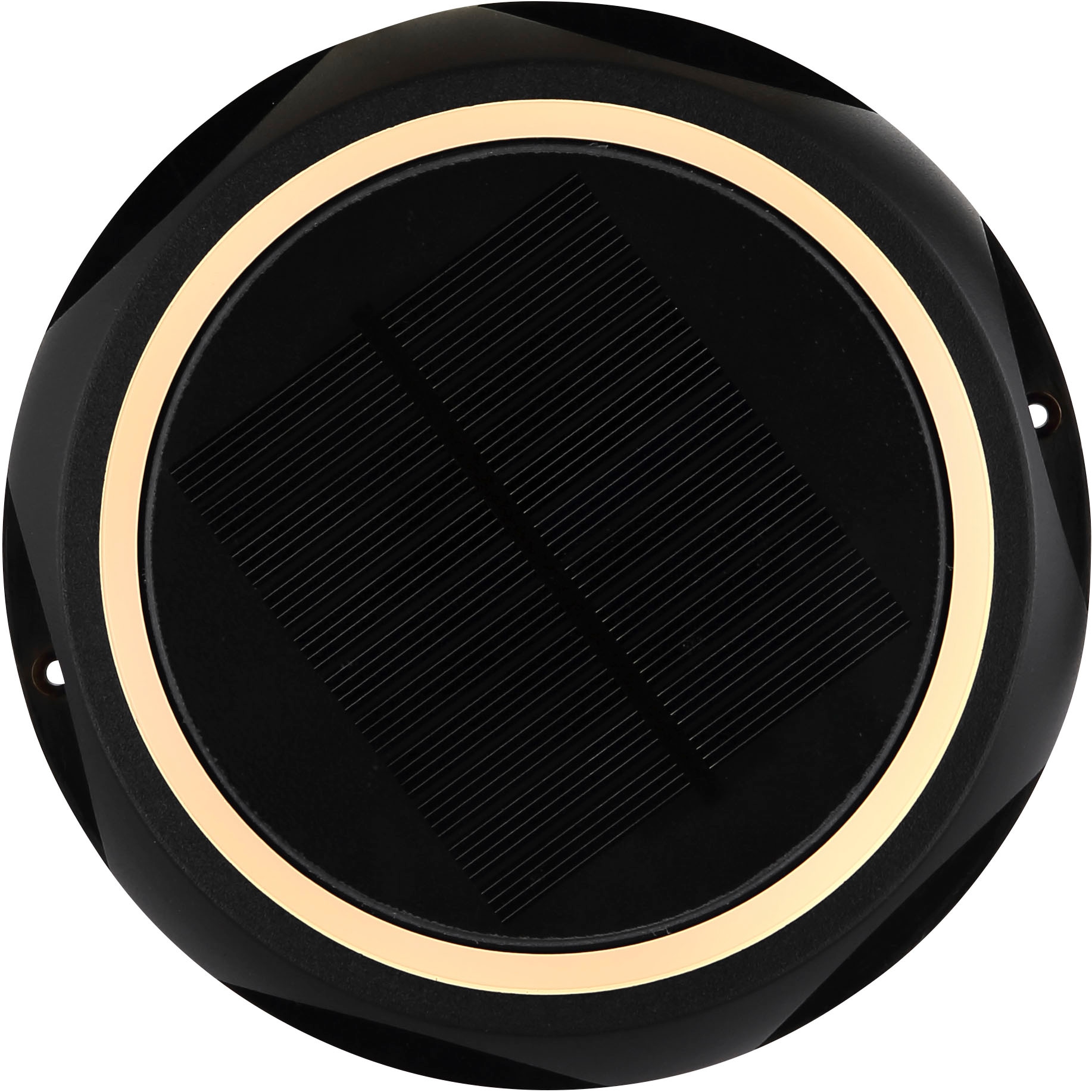 GLOBO LIGHTING LED Solarleuchte »SOLARLEUCHTE ALUMINIUM DRUCKGUSS SCHWARZ MATT, 1XL« LED-Modul 1 Stk. Warmweiß