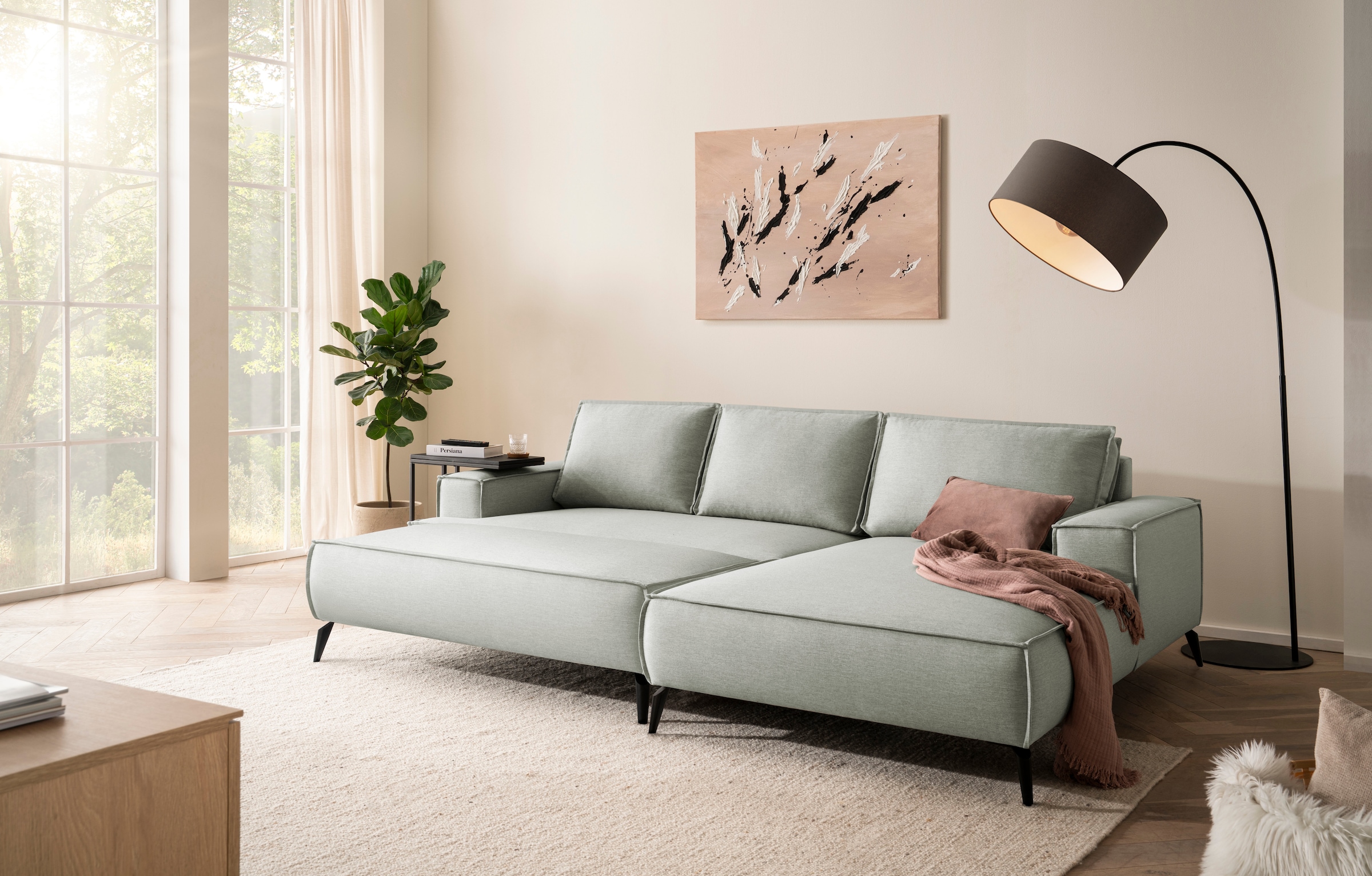OTTO home Sitzgruppe »TVINNU« Set,  Set, stellbar zum Schlafsofa (Krokodilverbinder)