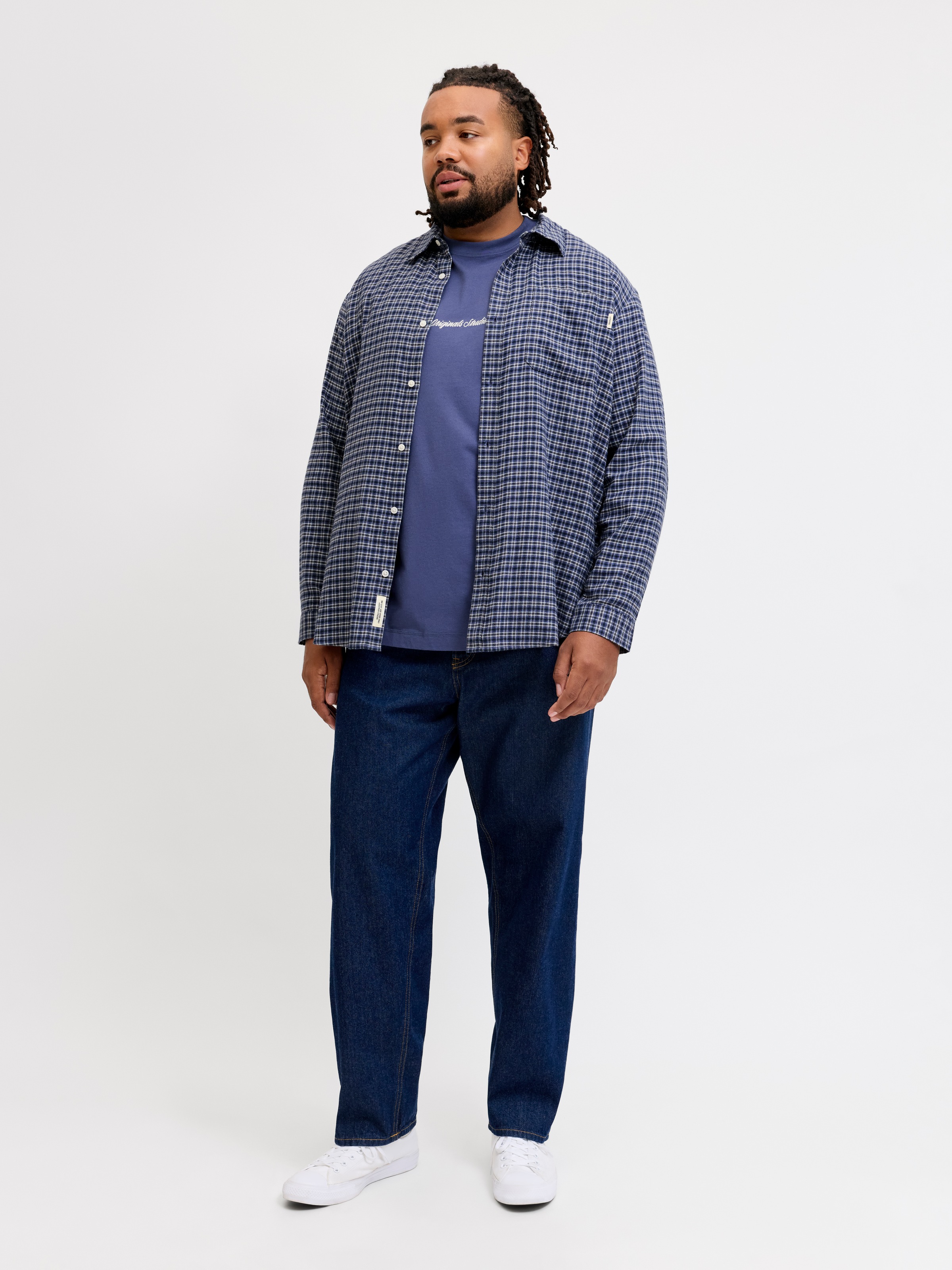 Jack & Jones PlusSize Langarmhemd »JORFREDERIKSBERG FLANNEL SHIRT L/S PLS« Baumwolle, regular fit