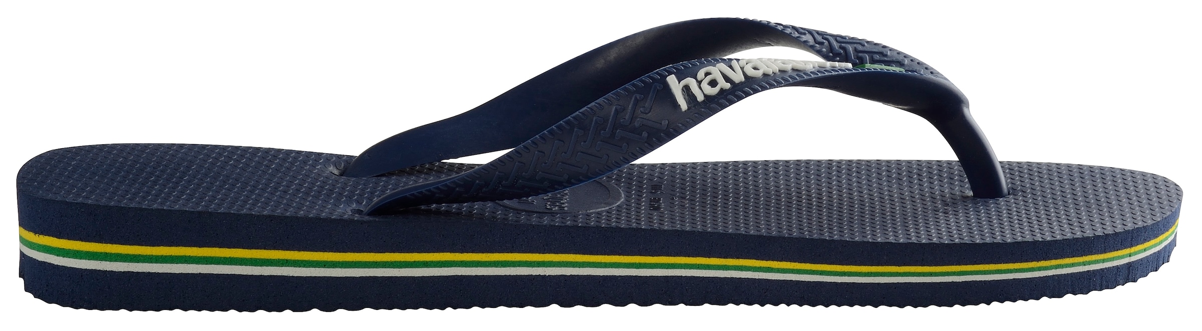 Havaianas Zehentrenner »BRASIL LOGO«, Sommerschuh, Schlappen, Poolsildes mit Logoschriftzug