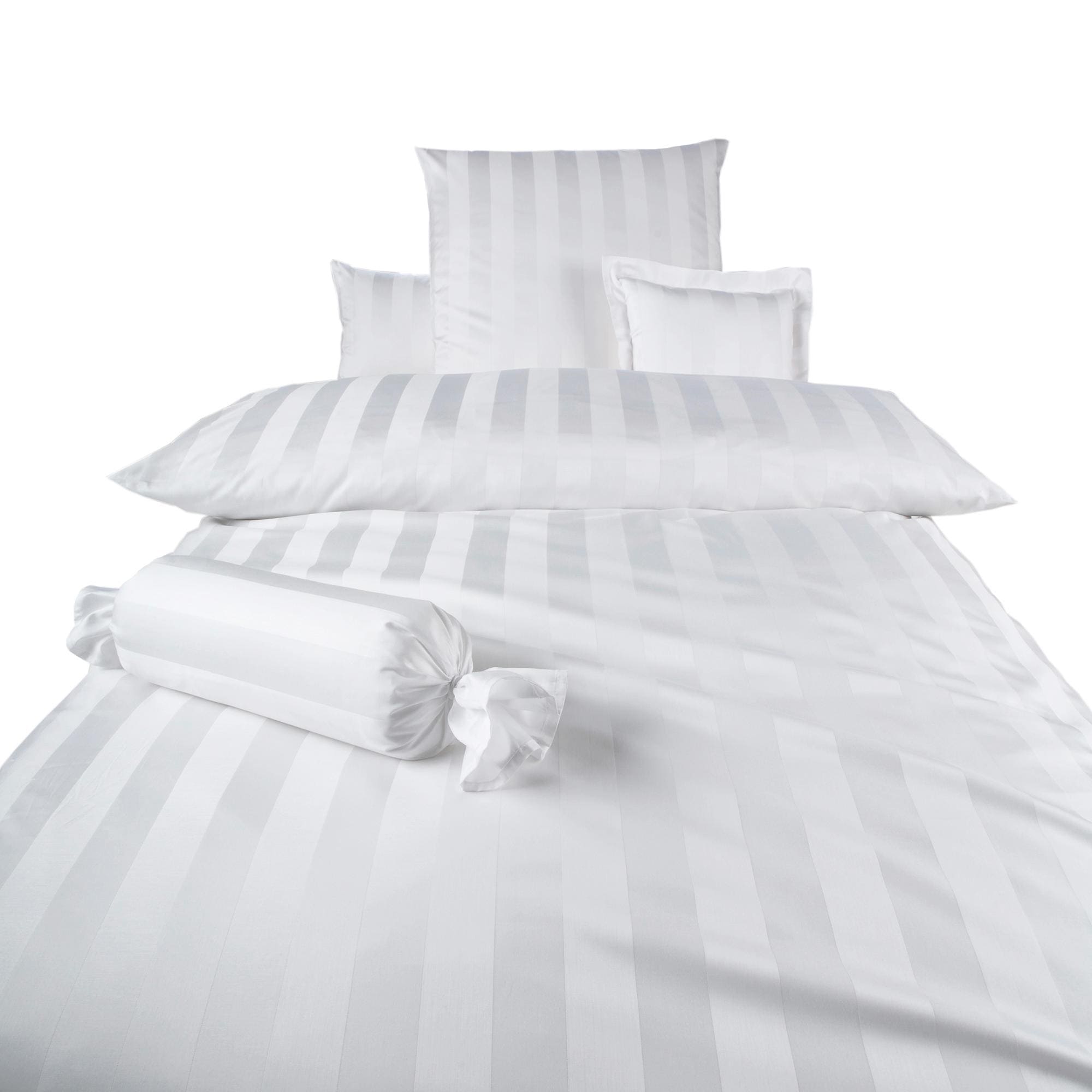 Curt Bauer Bettwäsche »Como in Gr. 135x200, 155x220 oder 200x200 cm« 2 Stk. tlg. Bettwäsche aus Baumwolle, gestreifte Bettwäsche mit Reißverschluss