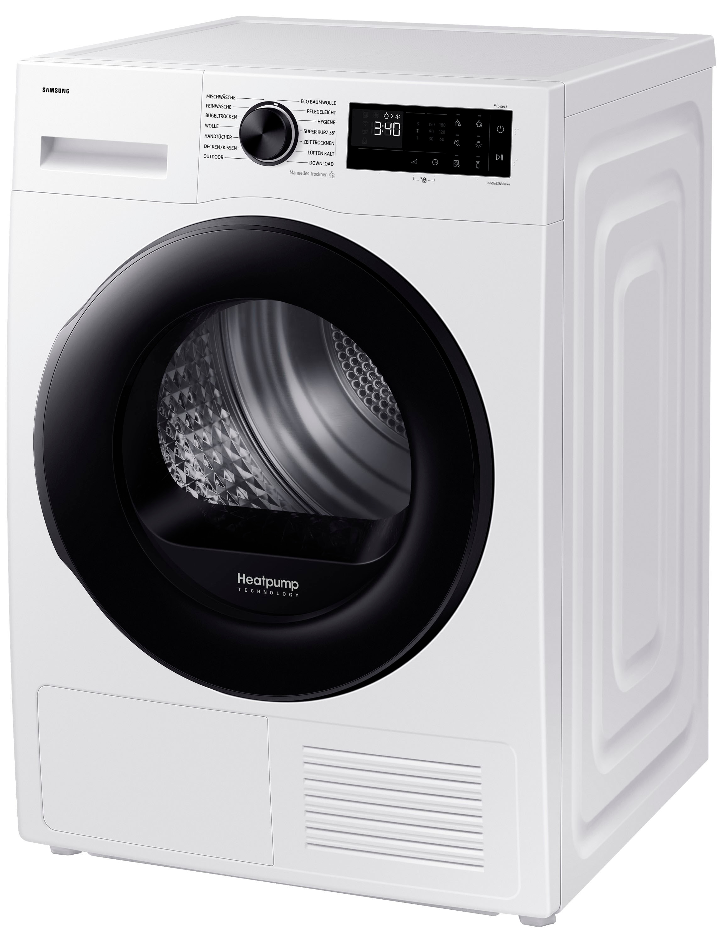 Samsung Wärmepumpentrockner »DV9EDG52A0AEEG«, DV5000D, 9 kg, Optimal Dry ‑ Intelligent Trocknen mit Sensoren