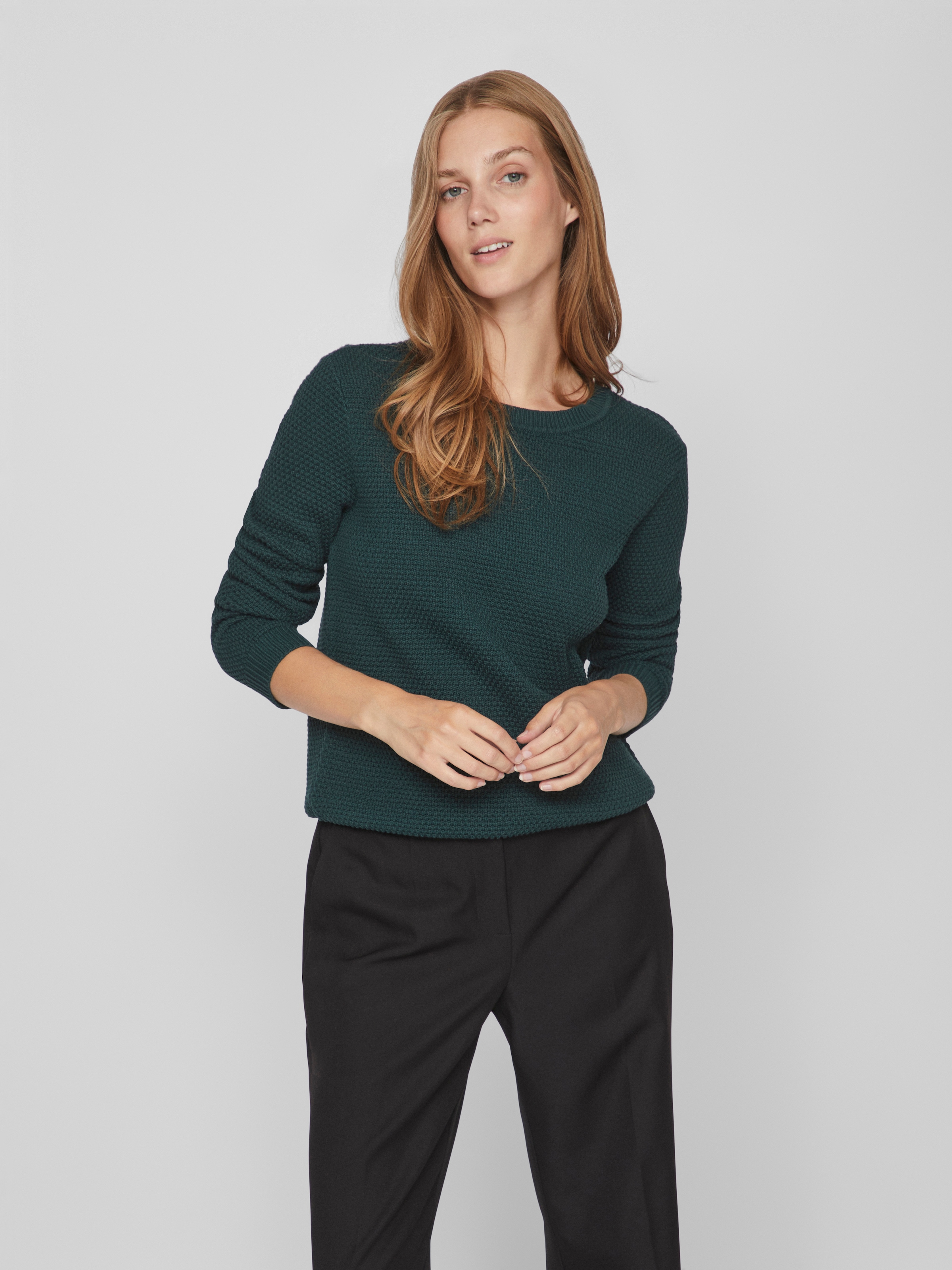 Vila Rundhalspullover "VIDALO O-NECK L/S KNIT TOP- NOOS" günstig online kaufen