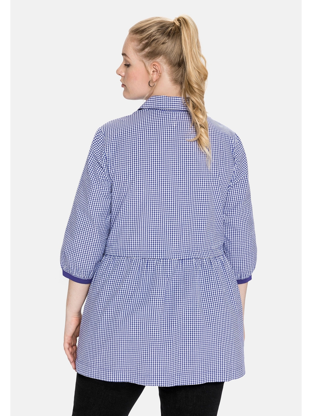 A-Silhouette Größen«, mit Hemdbluse kaufen | in Sheego BAUR online 3/4-Ärmeln, »Große