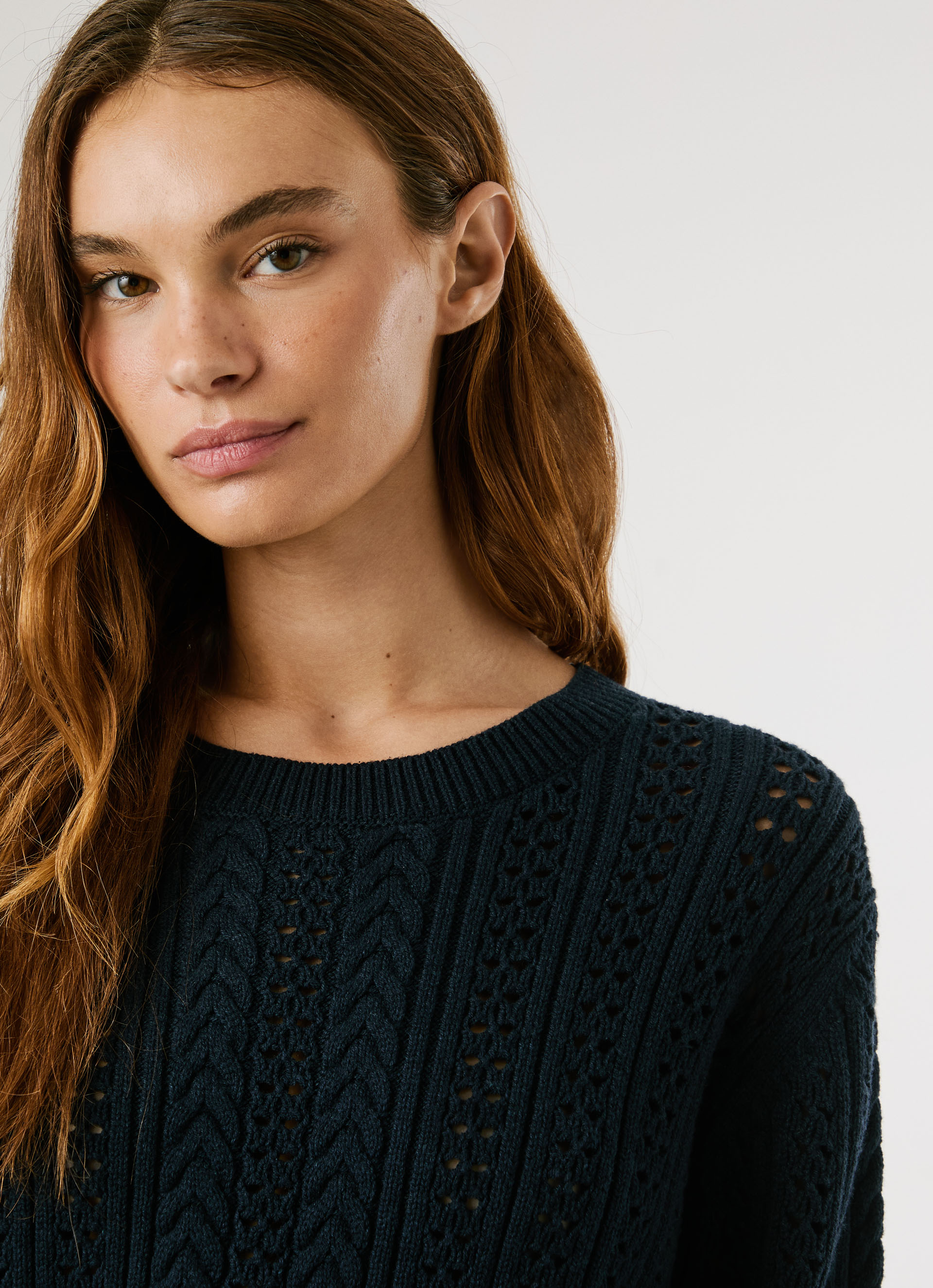 Thumbnail - Pepe Jeans Strickpullover "CANDIDE" mit Lochmuster