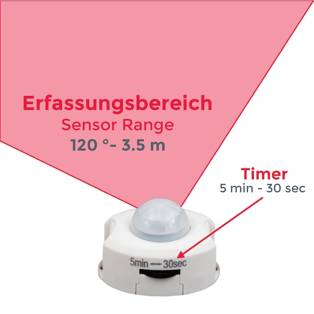 Hochbeliebte Neuware B.K.Licht LED-Streifen »Chara«, LED Band mit bestellen Dämmerungsensor | Bewegungsmelder Nachtlicht Bettlicht BAUR