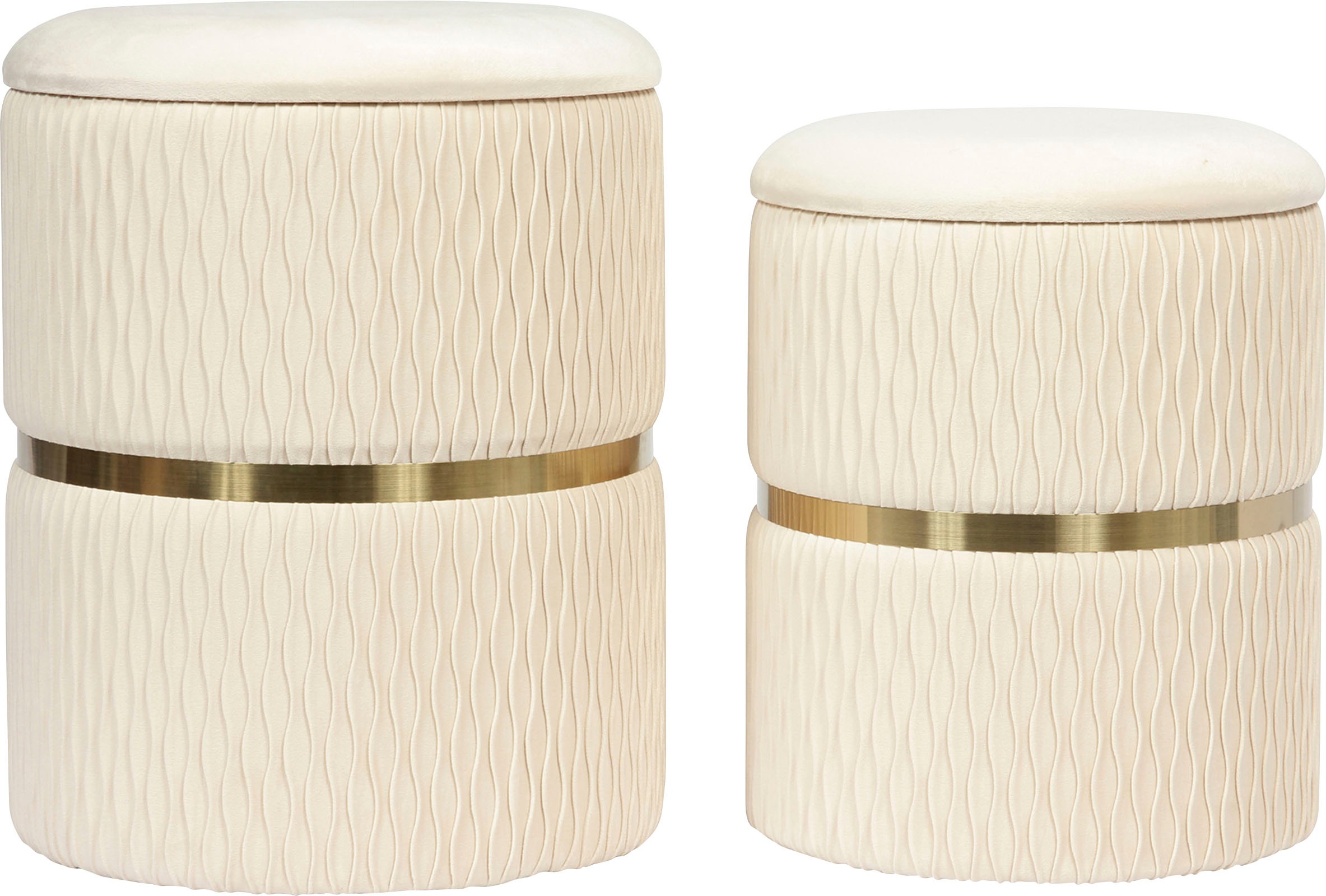Kayoom Sitzhocker "Hocker Milas 2er-Set, Praktischer und versteckter Staura günstig online kaufen