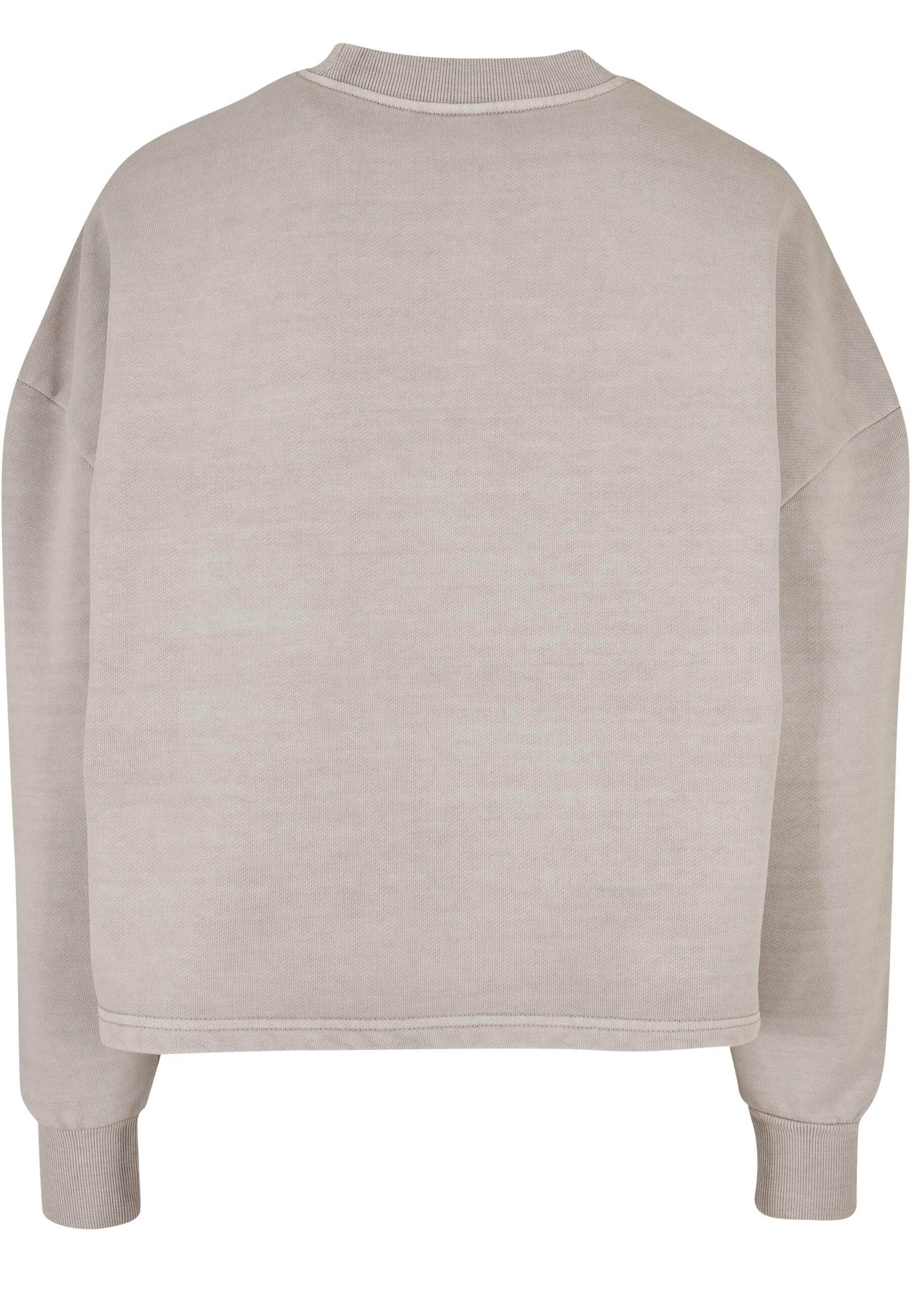 URBAN CLASSICS Sweater »Urban Classics Damen Ladies Heavy Terry Garment Dye Crewneck«, (1 tlg.)