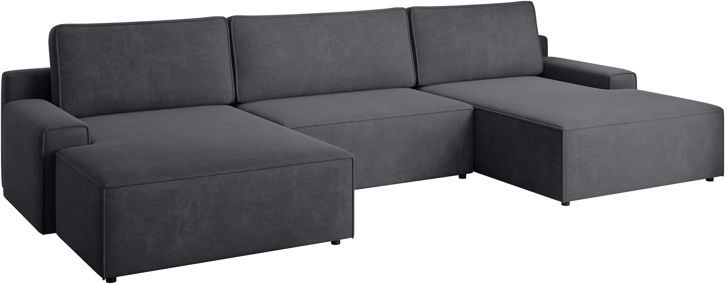 TRENDMANUFAKTUR Wohnlandschaft »Challenge, Schlafsofa mit Bettkasten, Couch in U-Form, Breite 333 cm«, XXL Sofa mit Bettkasten & Schlaffunktion, auch in trendigem Cordstoff