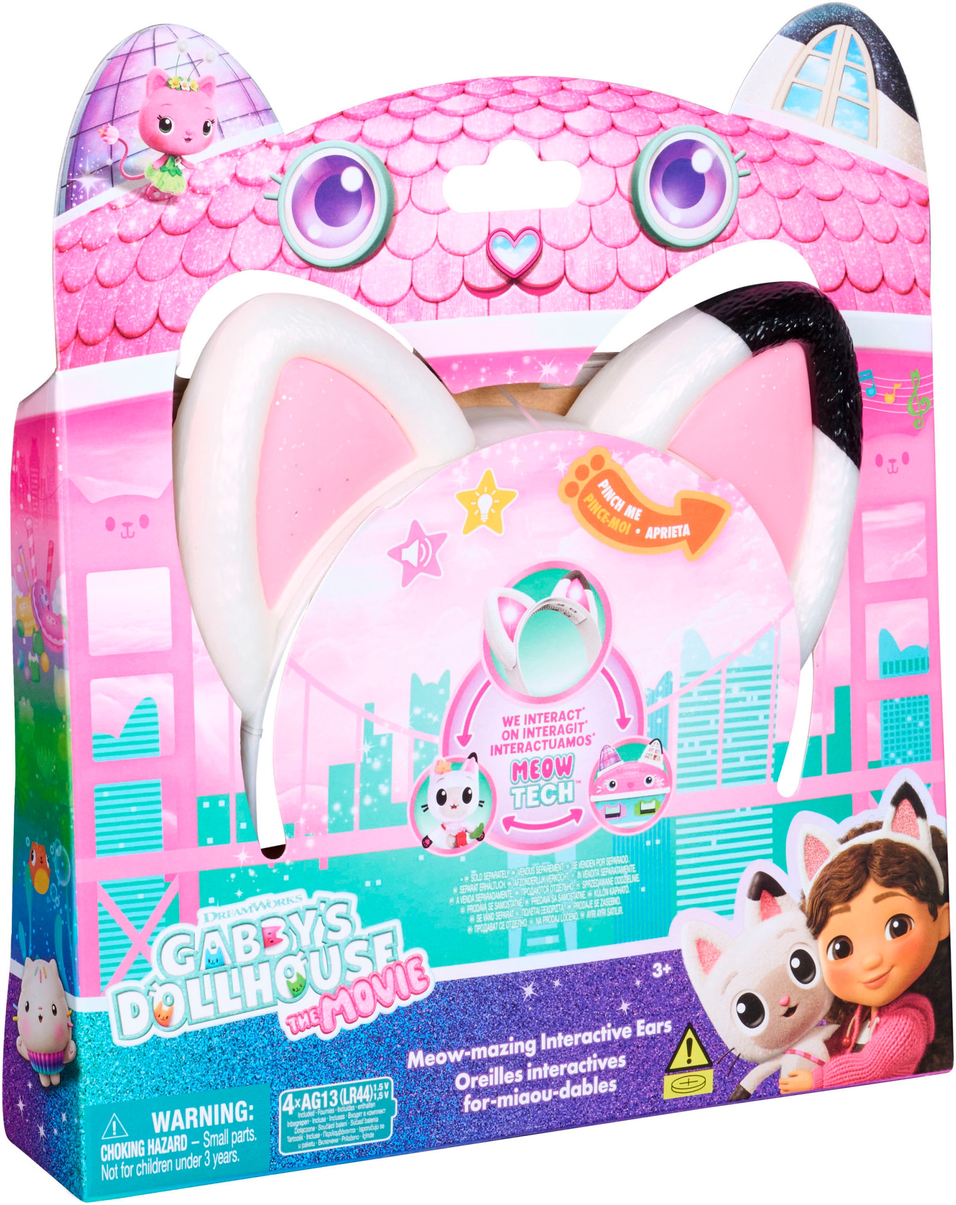 Spin Master Kreativset »Gabby’s Dollhouse: Der Film – Miau-tastischer Katzenohren-Haarreif«, interaktiv; mit Licht und Sound