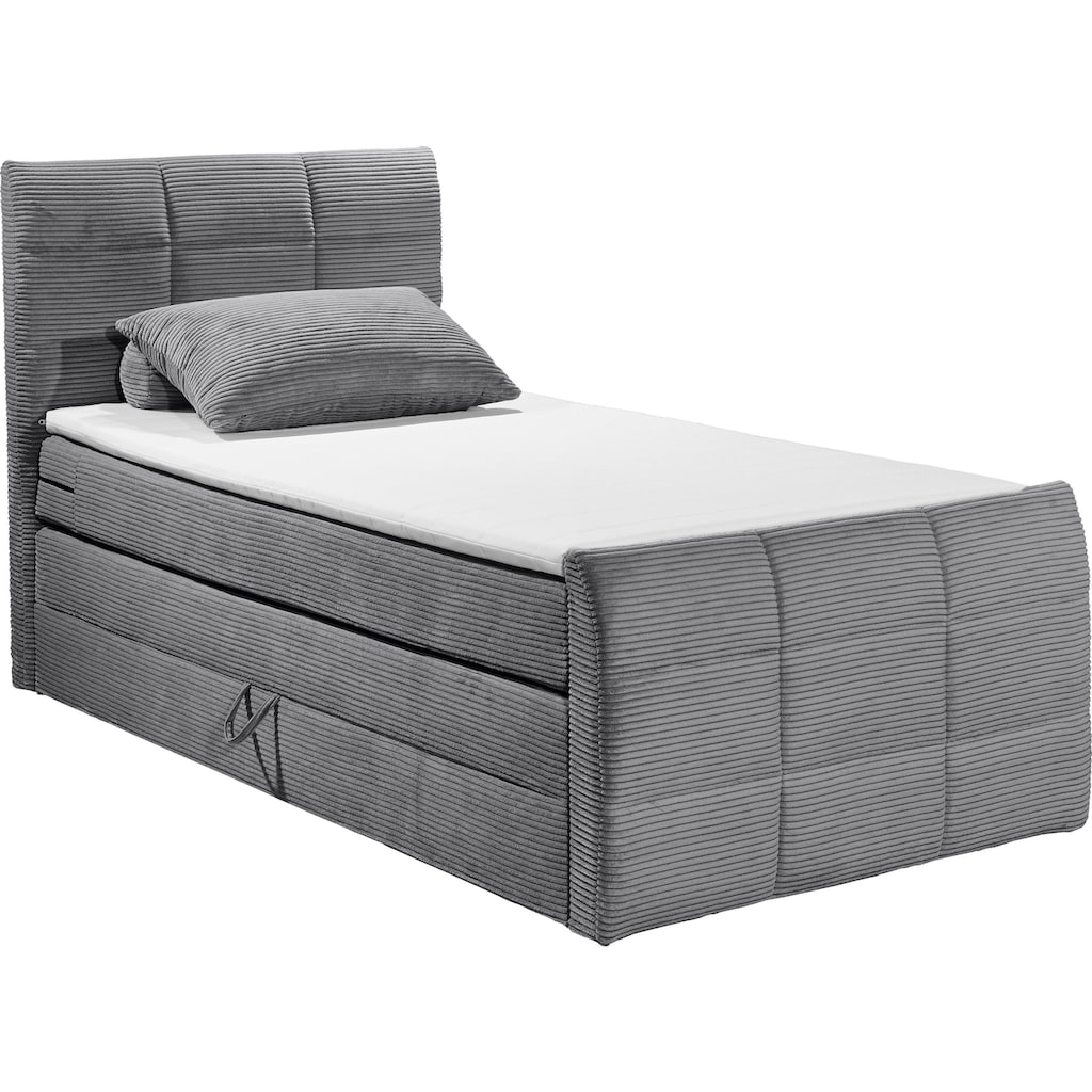 ED EXCITING DESIGN Boxspringbett »Bolivia«, harte Seite mit Kokosmatte, weiche Seite mit Filzabdeckung