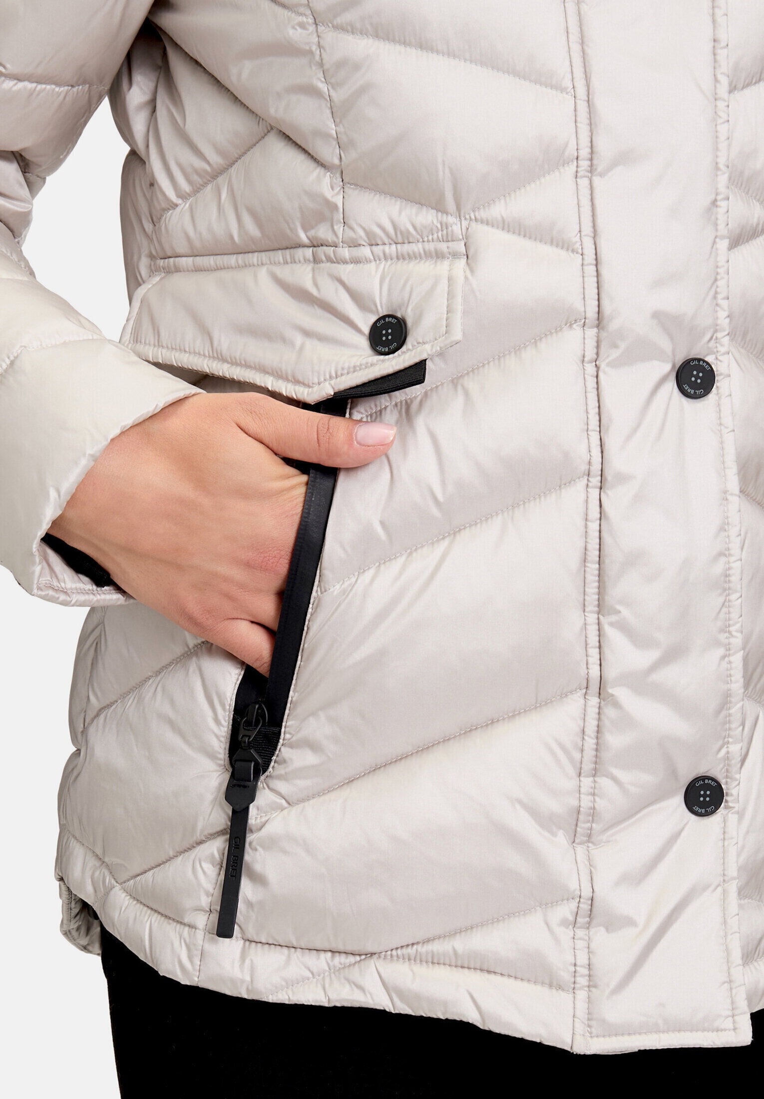 Gil Bret Steppjacke »Damen mit abnehmbarer Kapuze« mit Kapuze