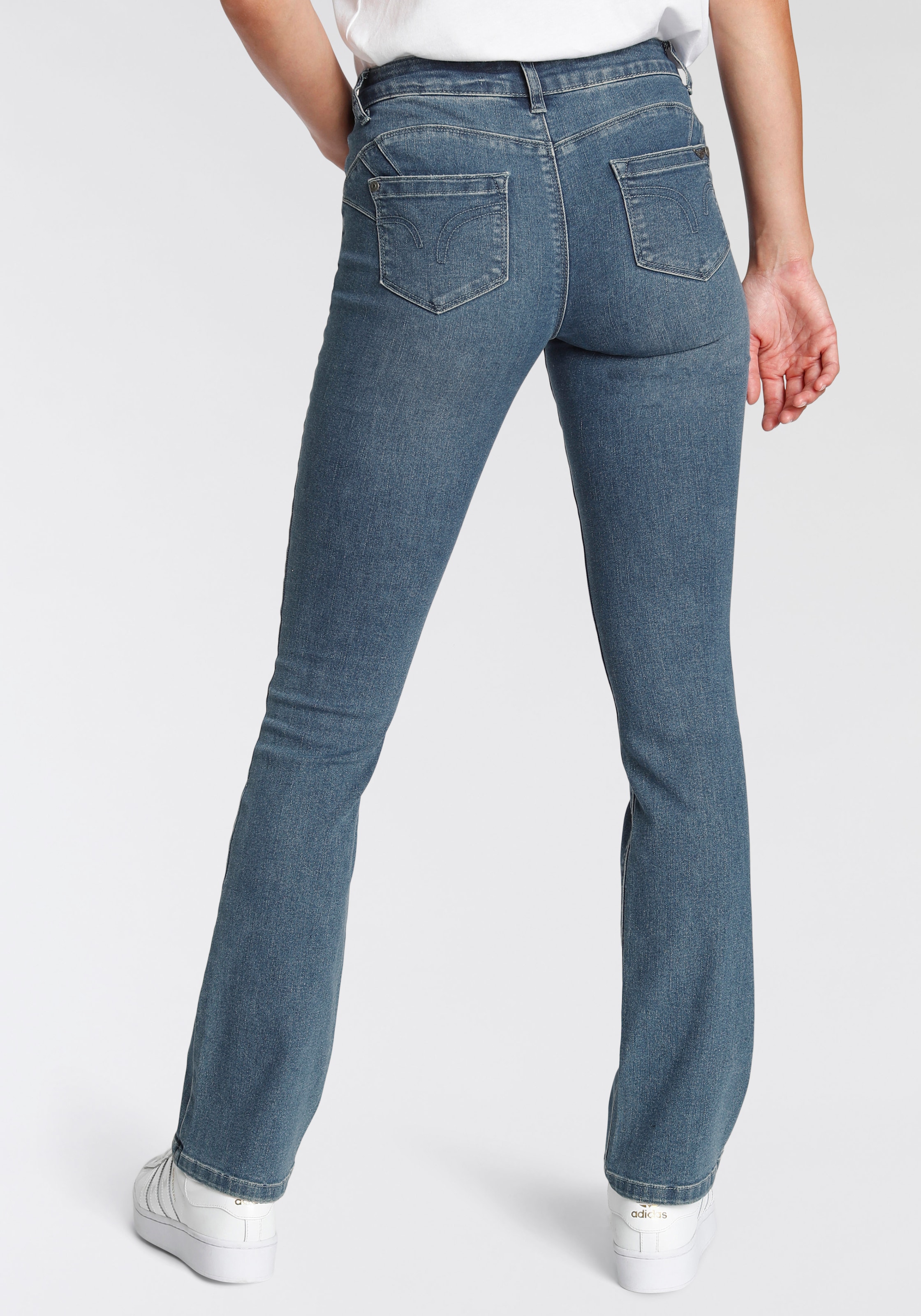 Arizona Bootcut-Jeans, Recyceltes Polyester