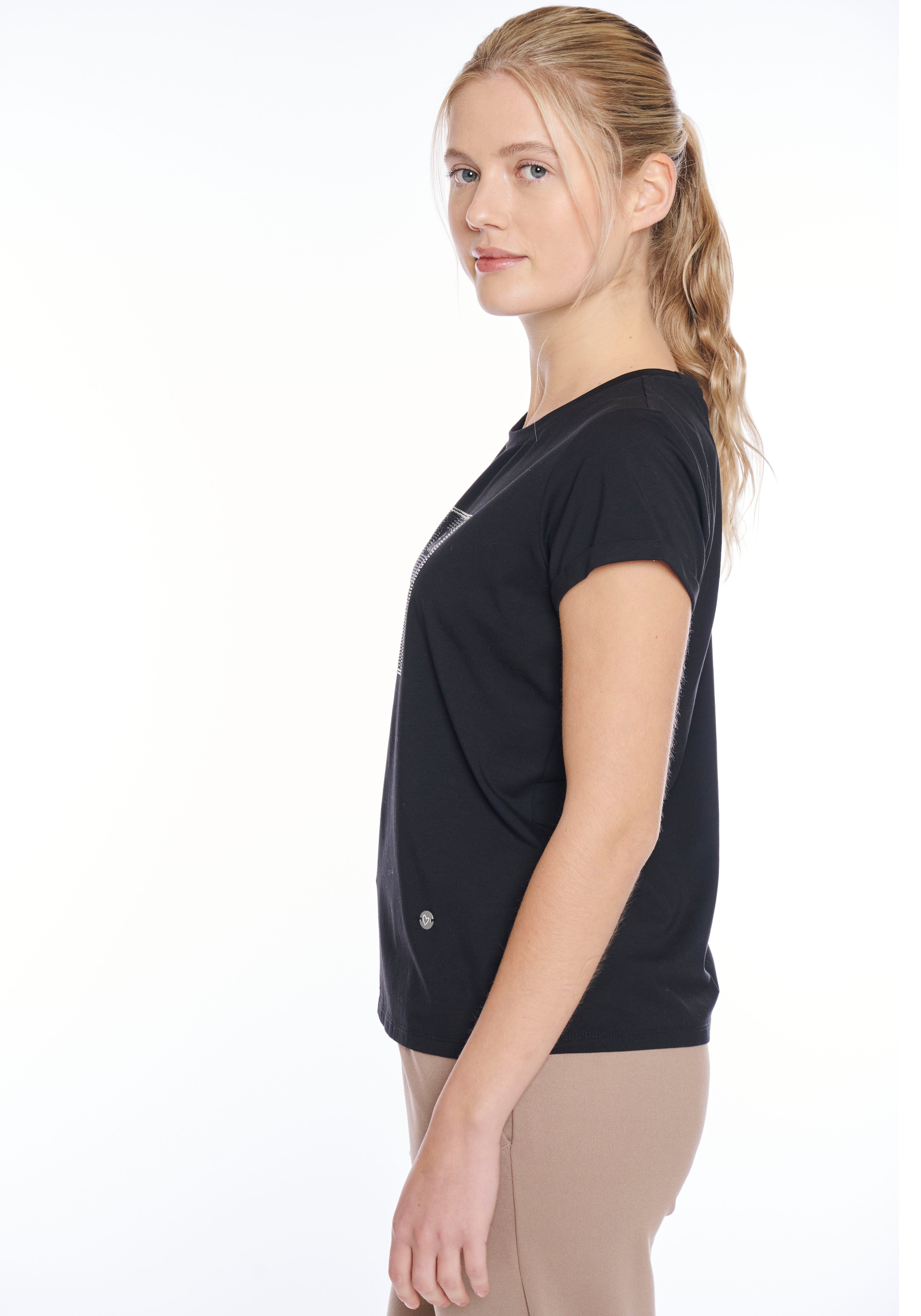 ZABAIONE T-Shirt »Au44tumn«, mit Glitzernieten
