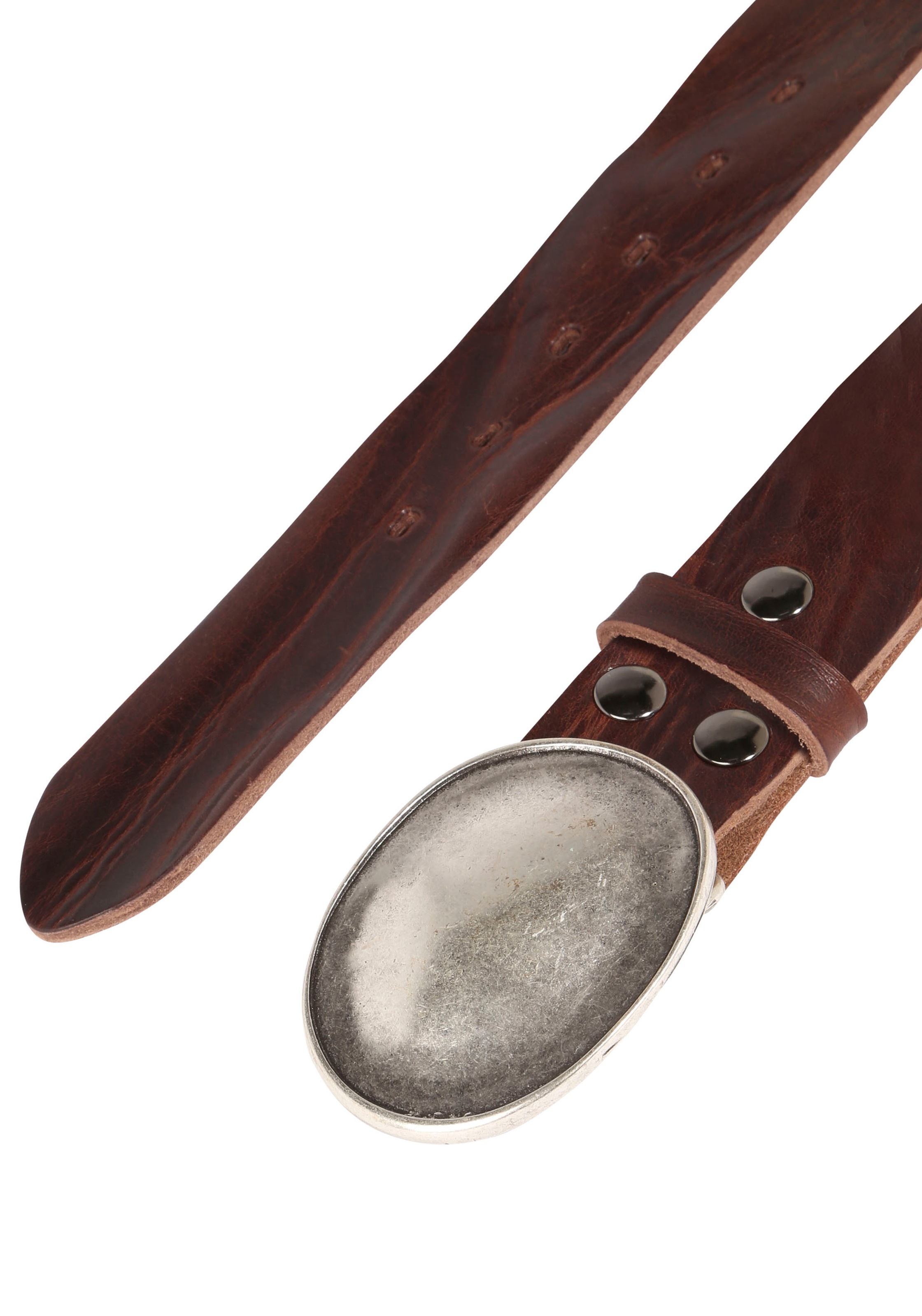 Rettungsring Gürtel Ledergürtel mit austauschbarer Schließe "Oval Gewölbt S günstig online kaufen