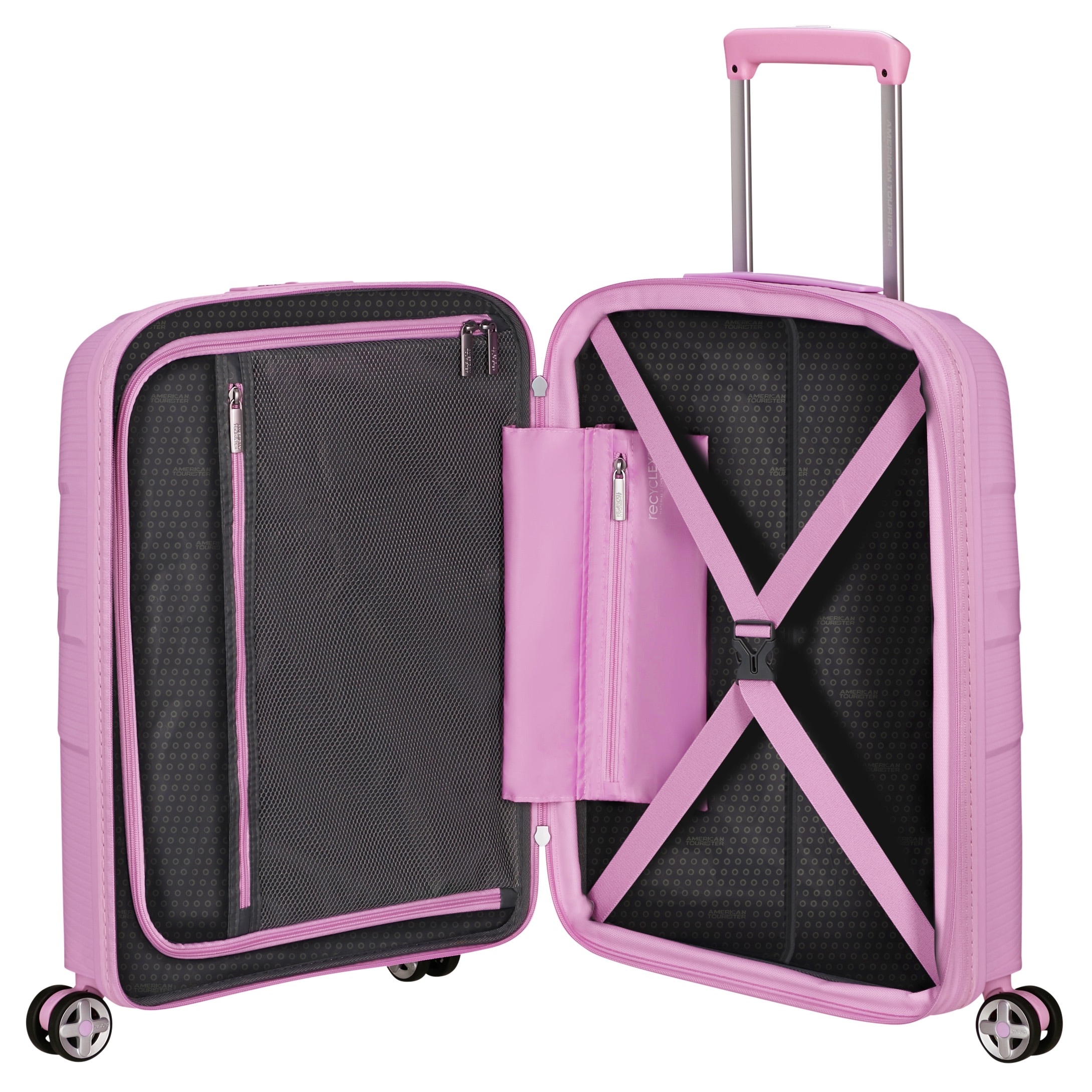 American Tourister® Hartschalen-Trolley »STARVIBE 55«, 4 St. Rollen, Handgepäck-Koffer Reisegepäck Koffer TSA-Zahlenschloss