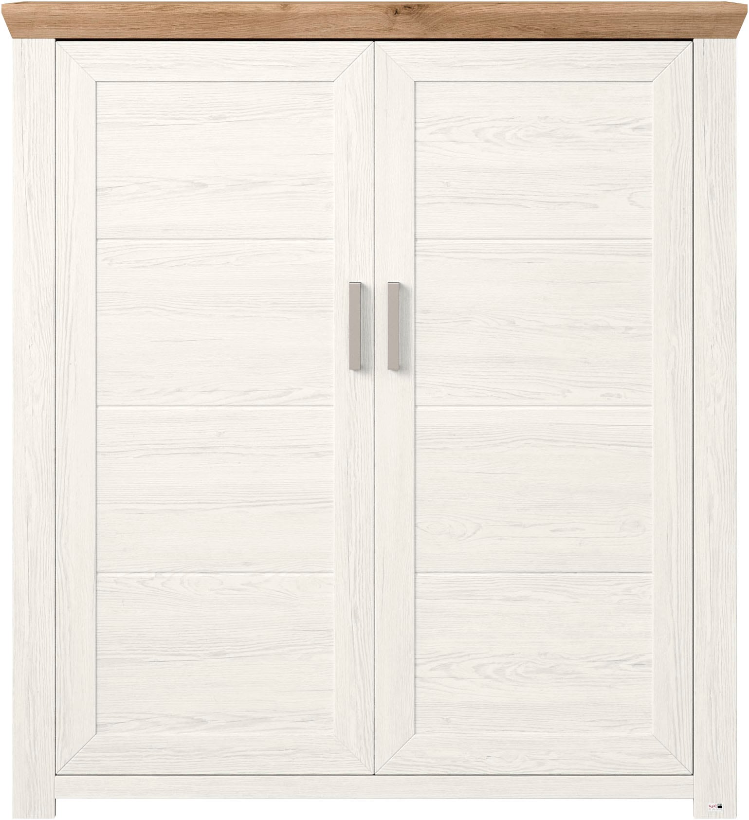 set one by Musterring Highboard »York«, Typ 19, mit 3 Schubkästen und Flaschenregal, Landhausstil, B 129cm