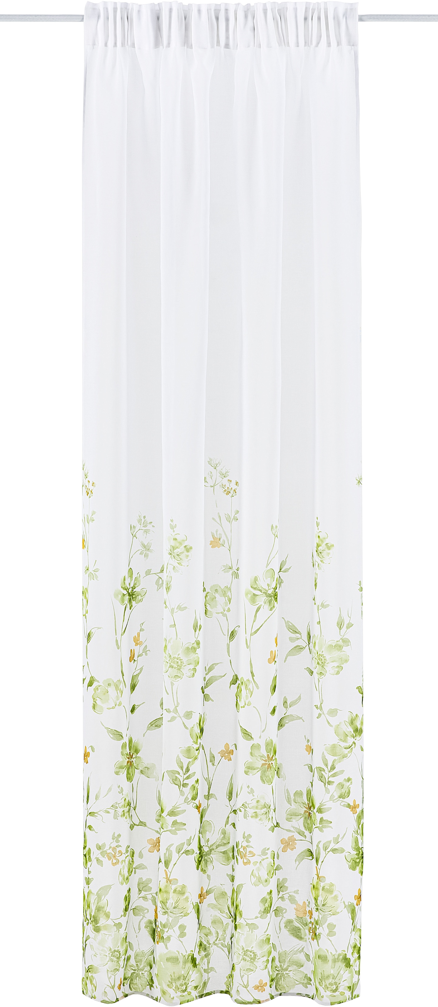 Leonique Gardine »Kaya«, (1 St.), transparent, mit Blumendesign, verschiedene  Größen auf Rechnung | BAUR | Fertiggardinen
