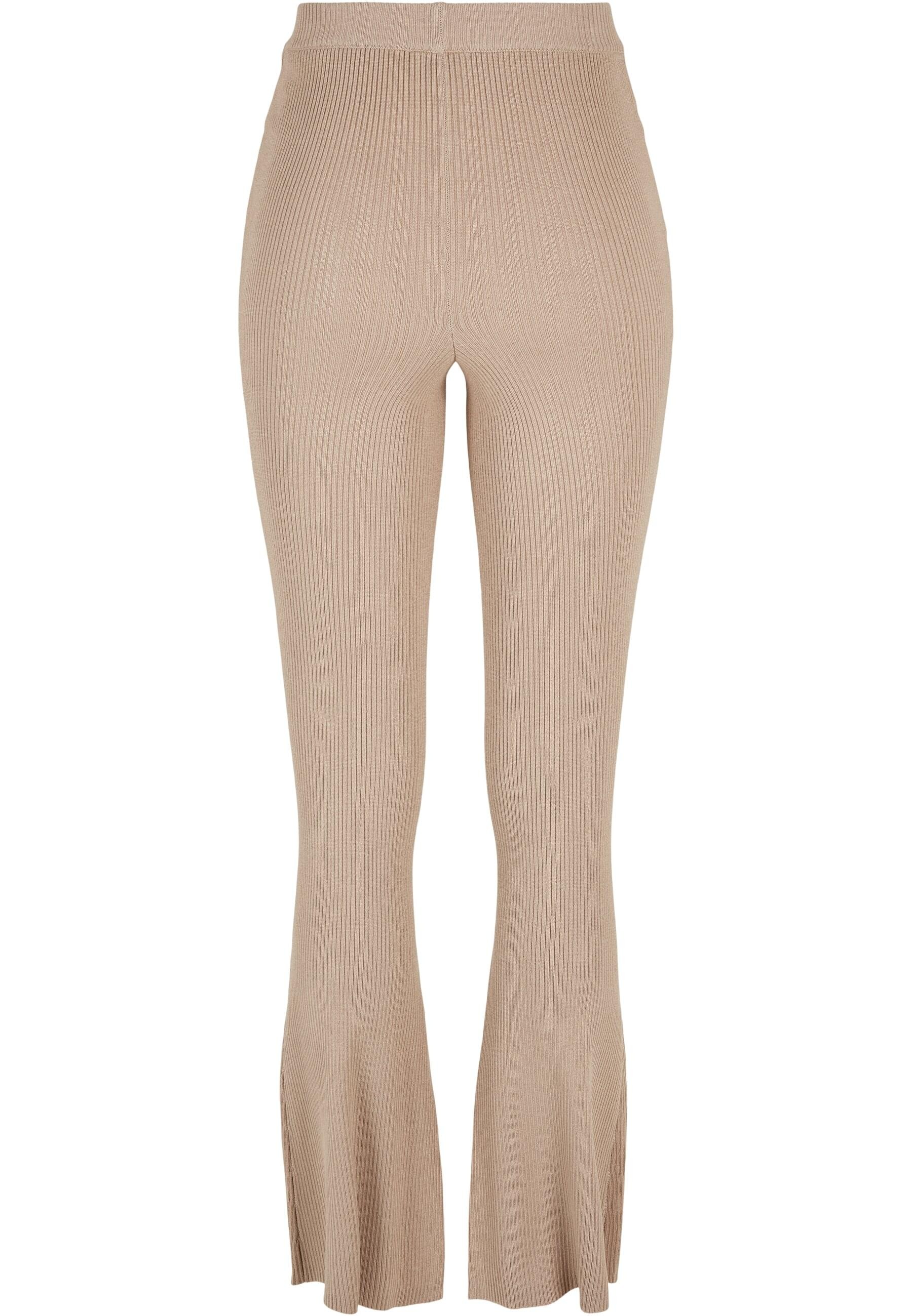 URBAN CLASSICS Leggings »Urban Classics Damen Ladies Rib Knit Bootcut Leggings«, (1 tlg.)