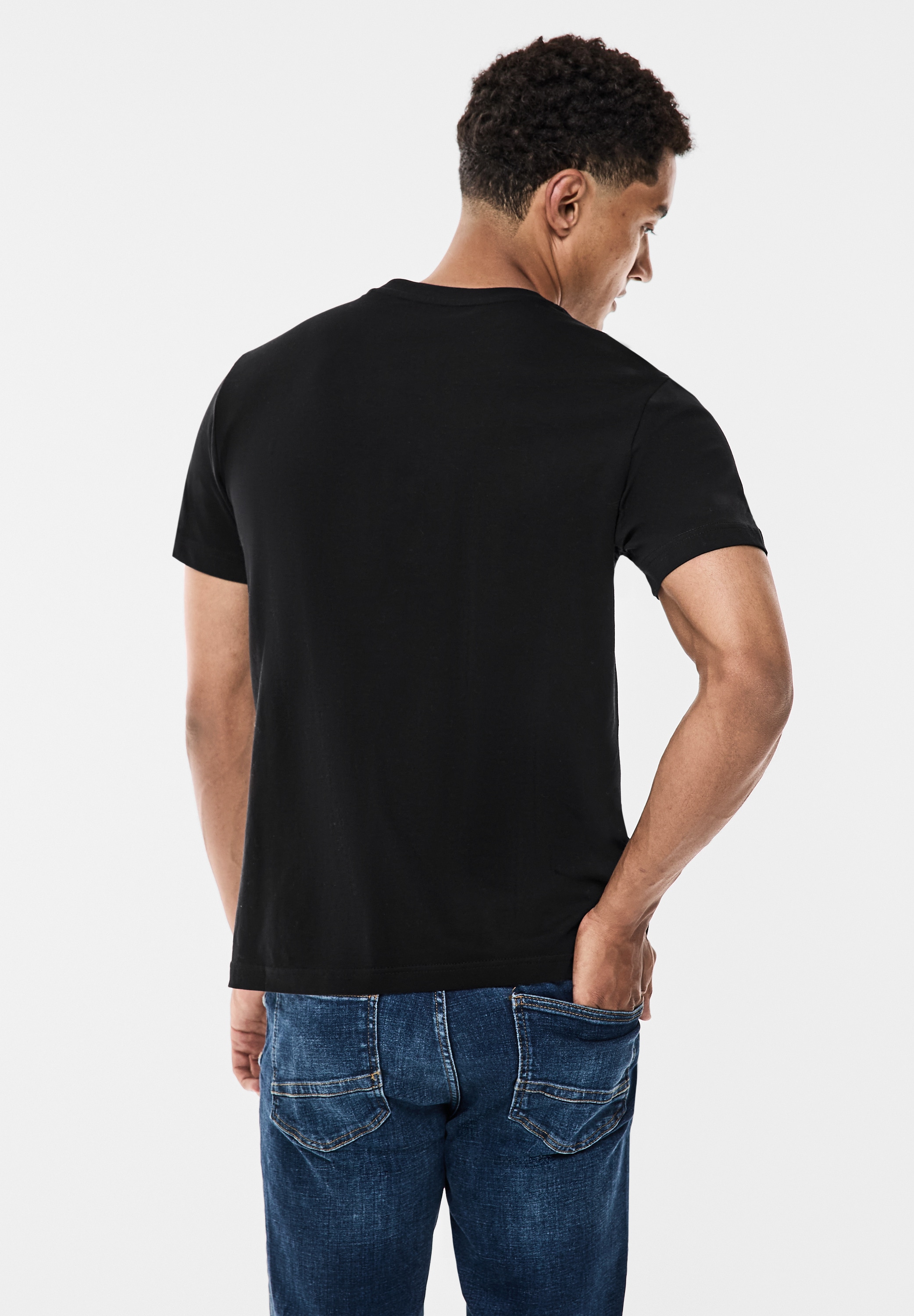 STREET ONE MEN T-Shirt, aus reiner Baumwolle günstig online kaufen