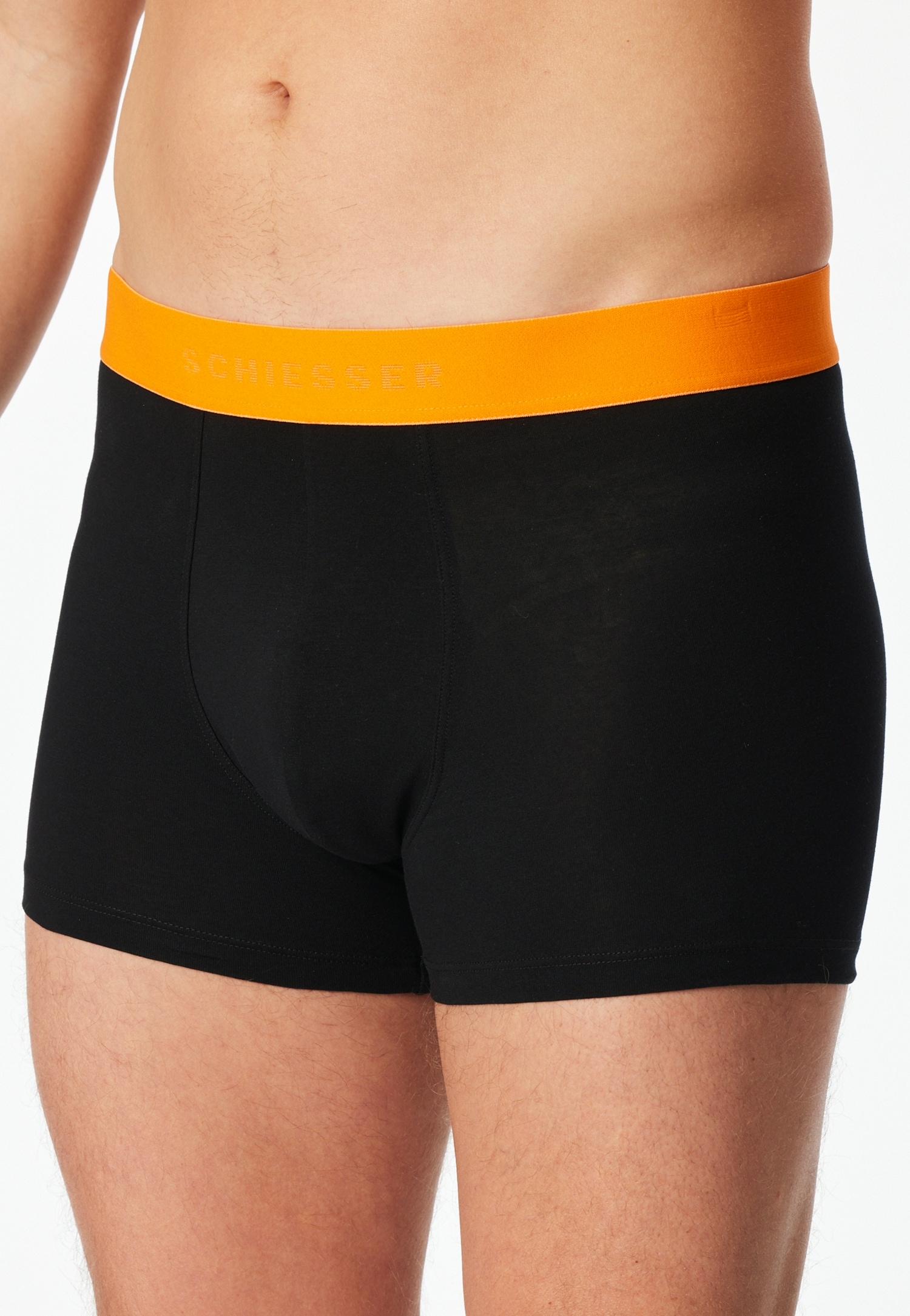 Schiesser Boxershorts »95/5 Multipacks« mit farblich abgesetztem, sportlichem Logo-Webgummibund