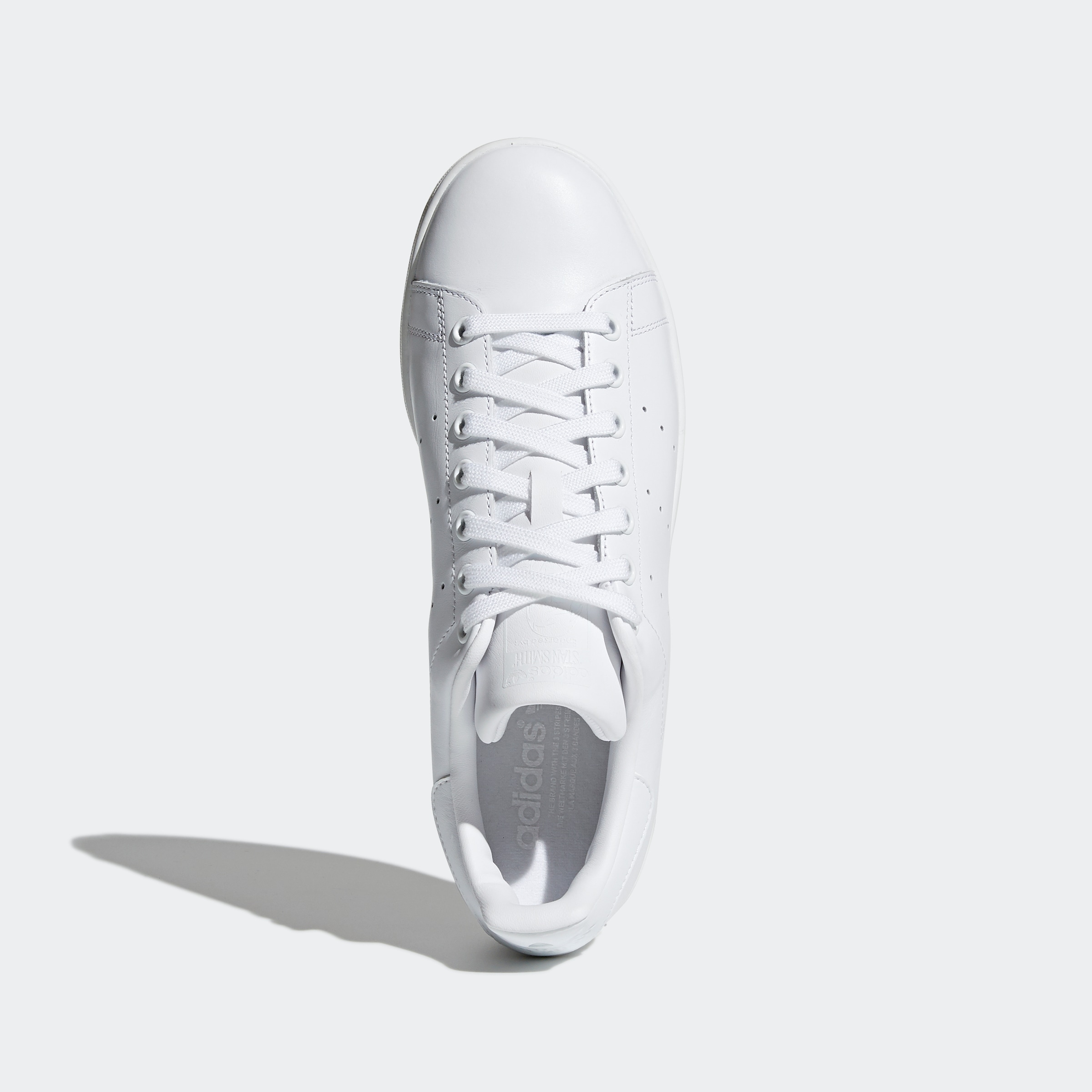 Adidas originals white & silver stan smith trainers best sale