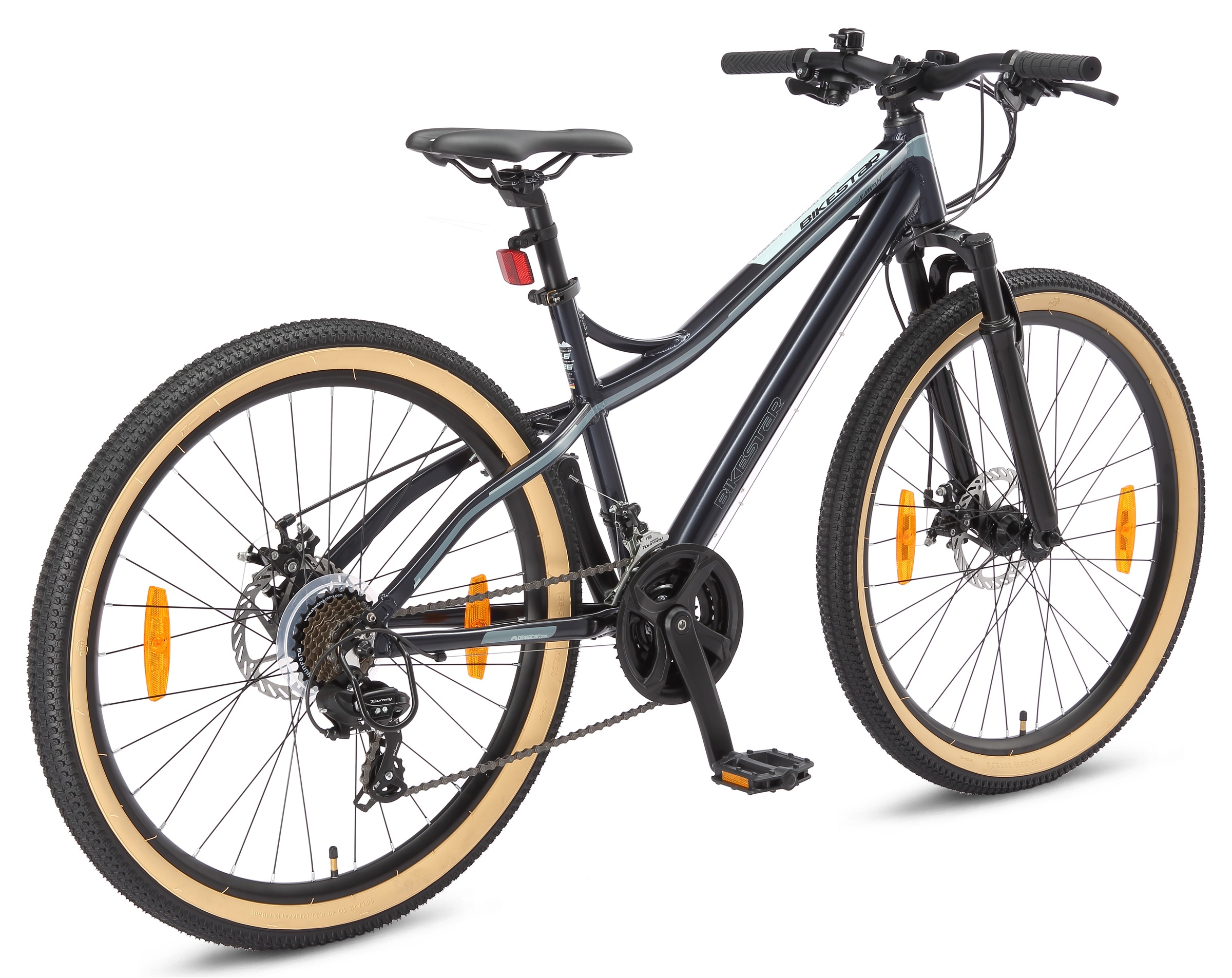 Bikestar Mountainbike 21 Gang Shimano RD-TY300 Schaltwerk Kettenschaltung für Damen und Herren, Kettenschaltung