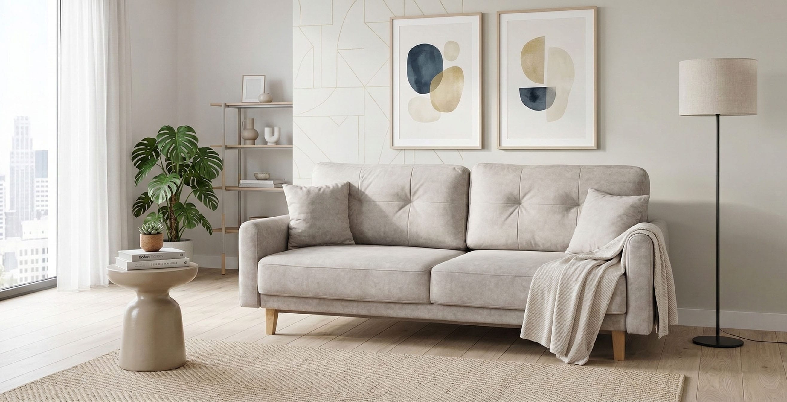 OTTO home 3-Sitzer "TRIPLO optionale Schlafsofa mit Bettkasten, Maße B/T/H: 215/100/89 cm" Wahlweise Bettfunktion - Liegefläche 145x191 cm, Rücken-, Zierkissen