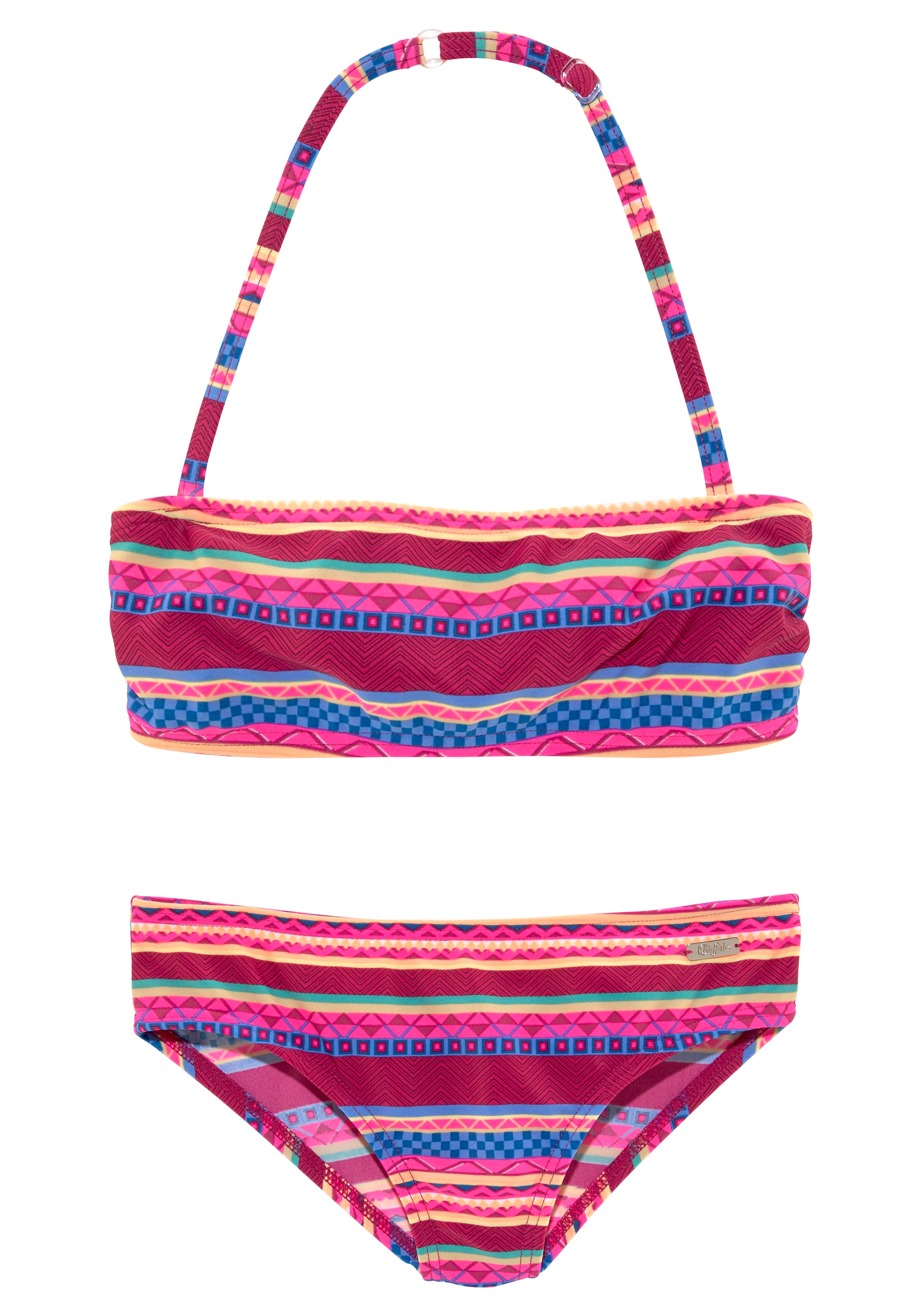 abstraktem Kids«, Druck mit Buffalo bestellen »Lux BAUR Bandeau-Bikini |