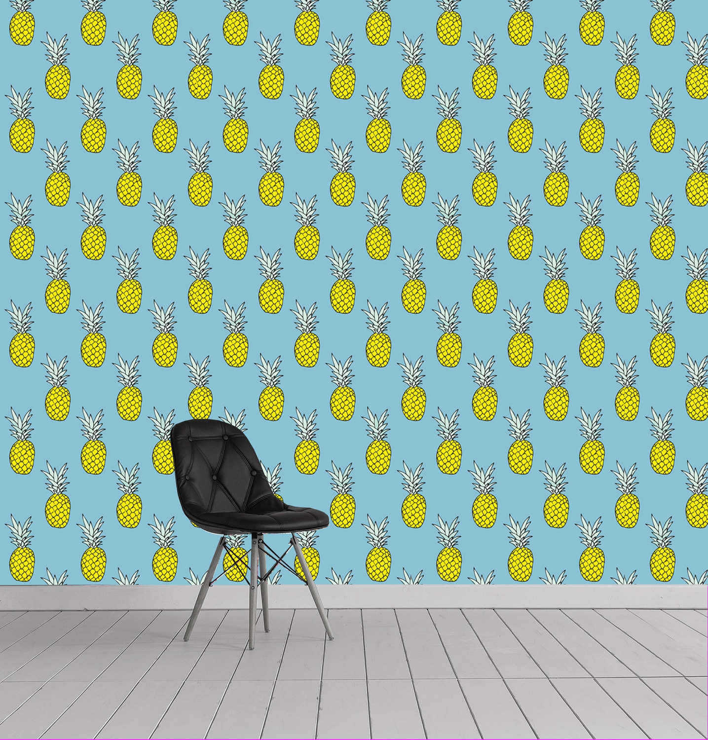Queence Viniliniai tapetai »Ria« bedruckt-tropisch 90x250cm selbstklebend kinderleichte Anbringung Sticker
