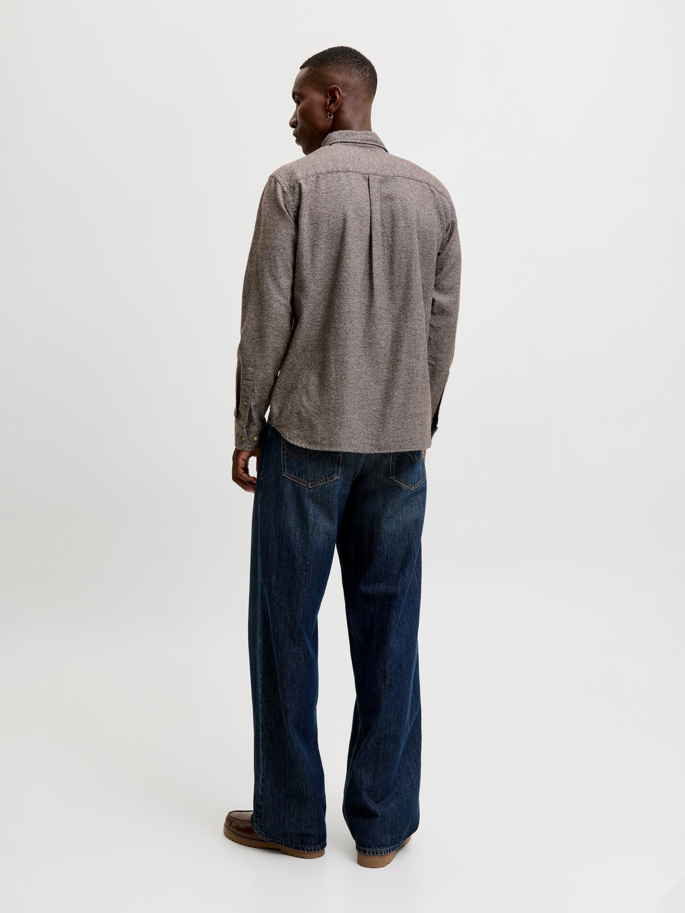 Jack & Jones Langarmhemd »JPRBLUHARVEY TWILL SOLID L/S SHIRT SN« Baumwolle, regular fit