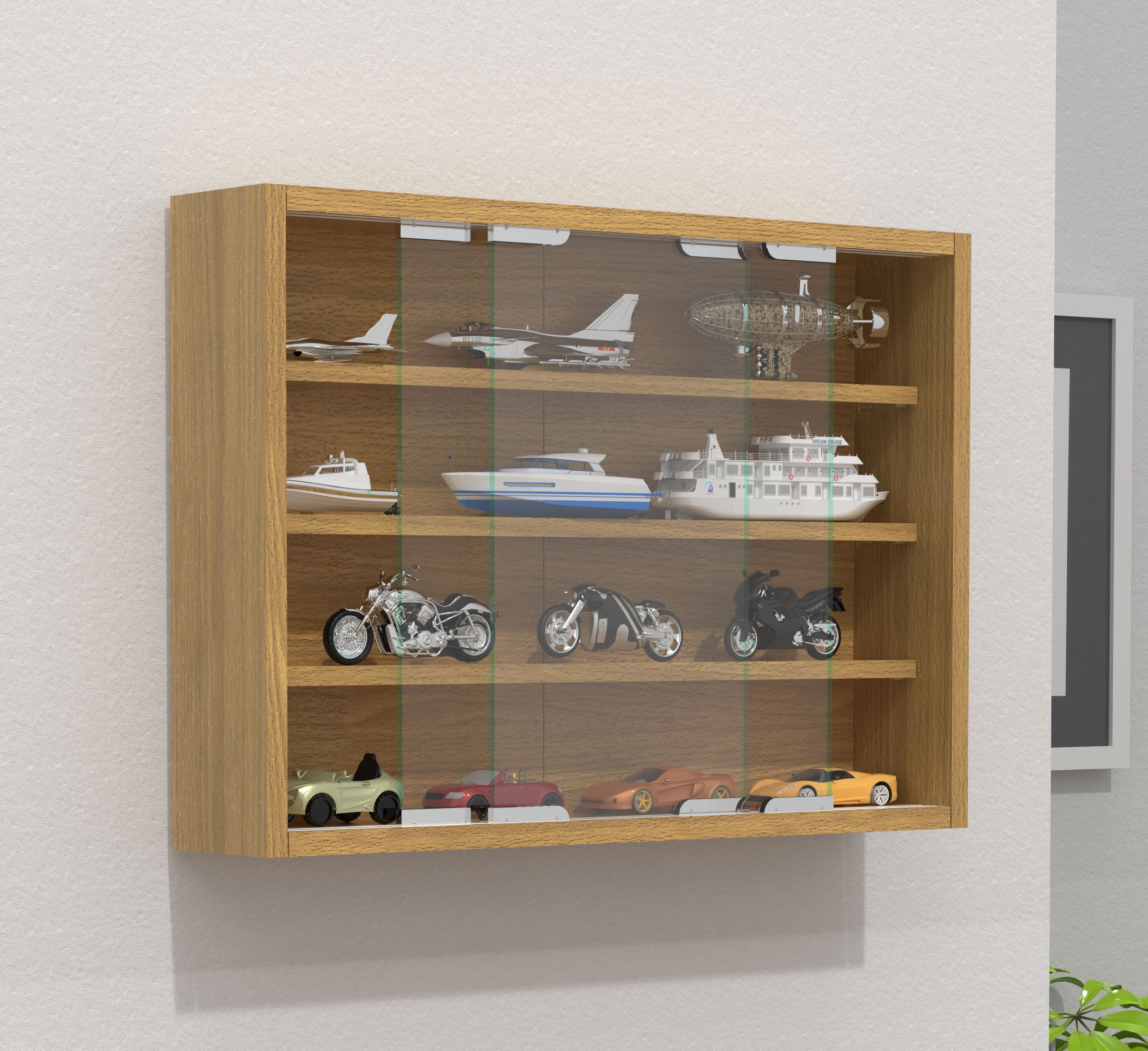 VCM Wandregal »Hängevitrine Wandvitrine Sammel Deko Agisa M«