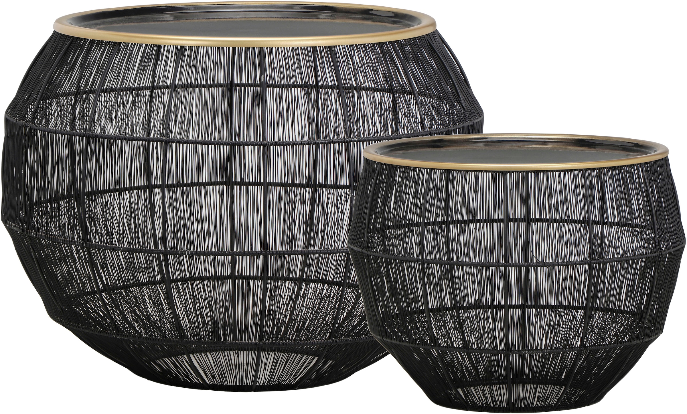 MIRRORS AND MORE Beistelltisch »Mika« Set, 2, 2 Stk. tlg.