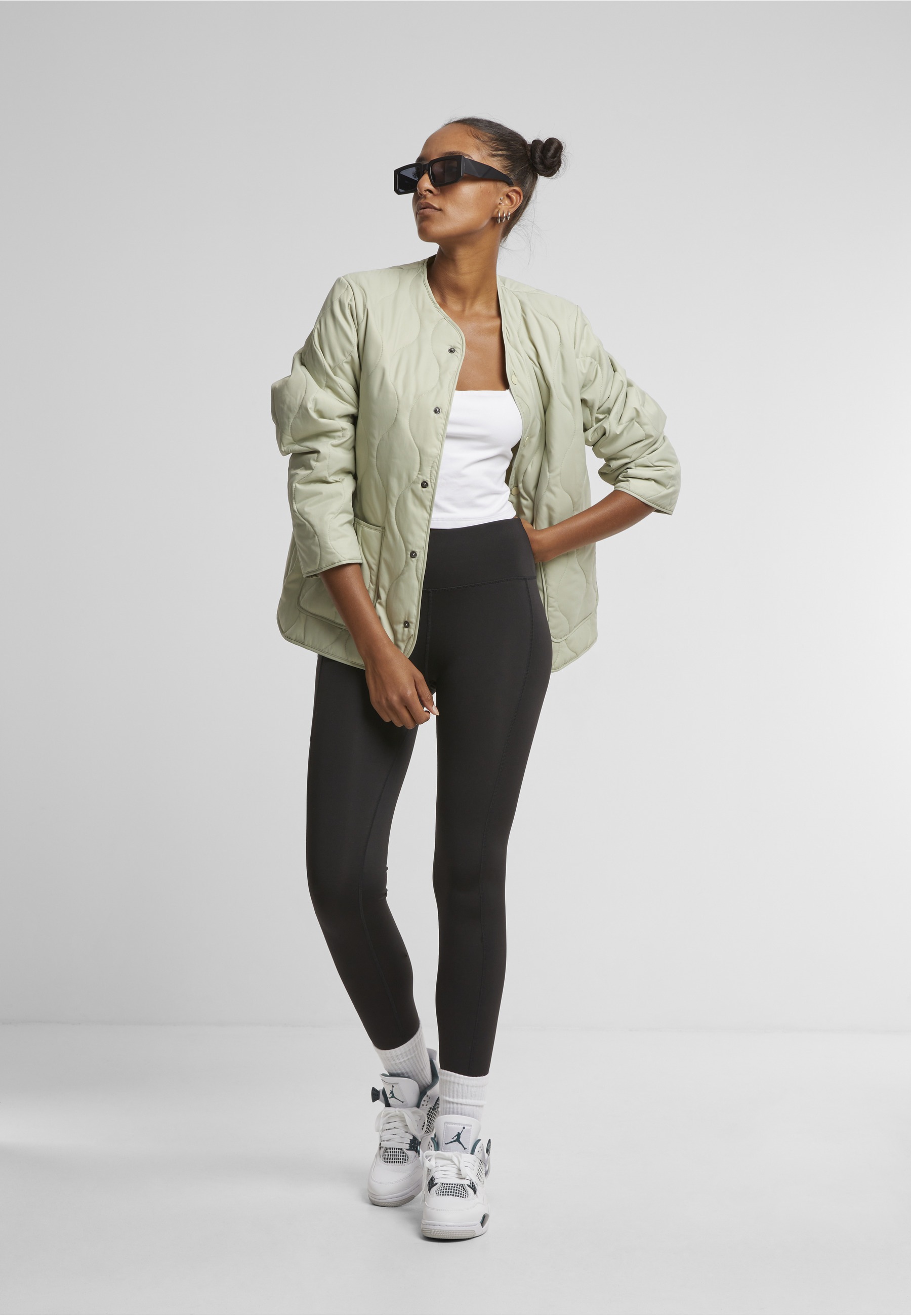 URBAN CLASSICS Langmantel »Urban Classics Ladies Quilted Jacket«